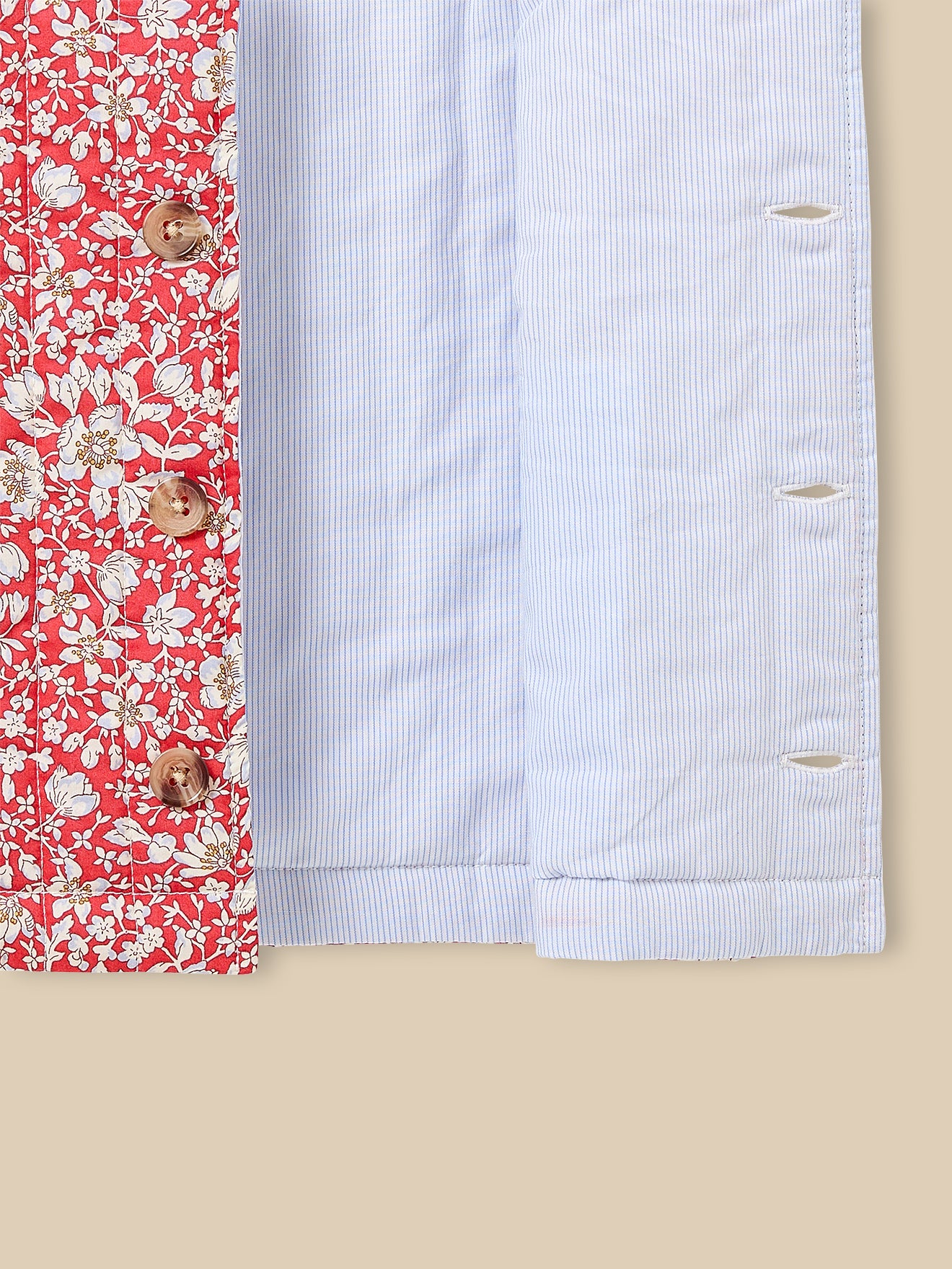 Veste sans manches matelassée Fille tissu Liberty