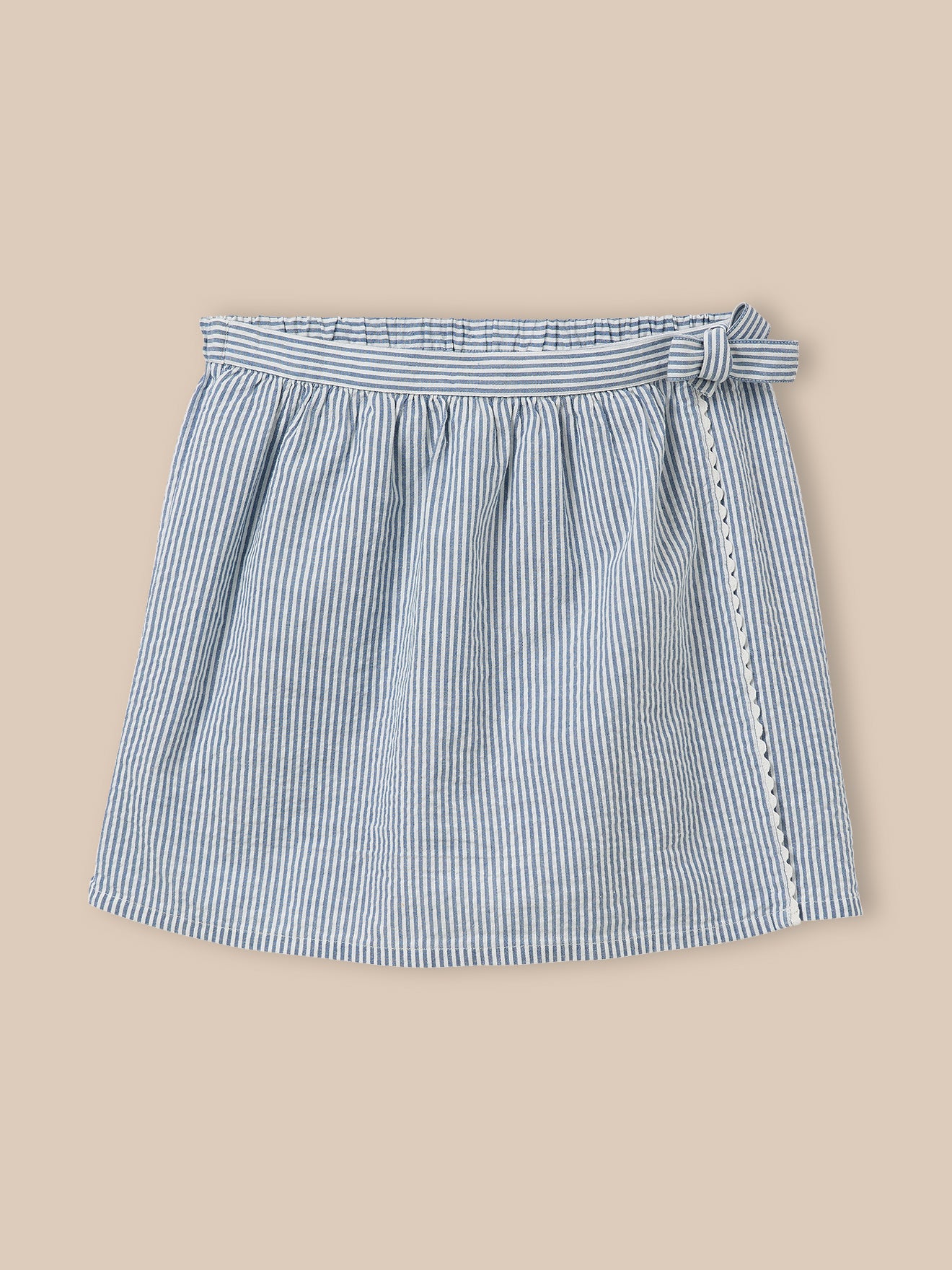 Jupe-short en seersucker Fille