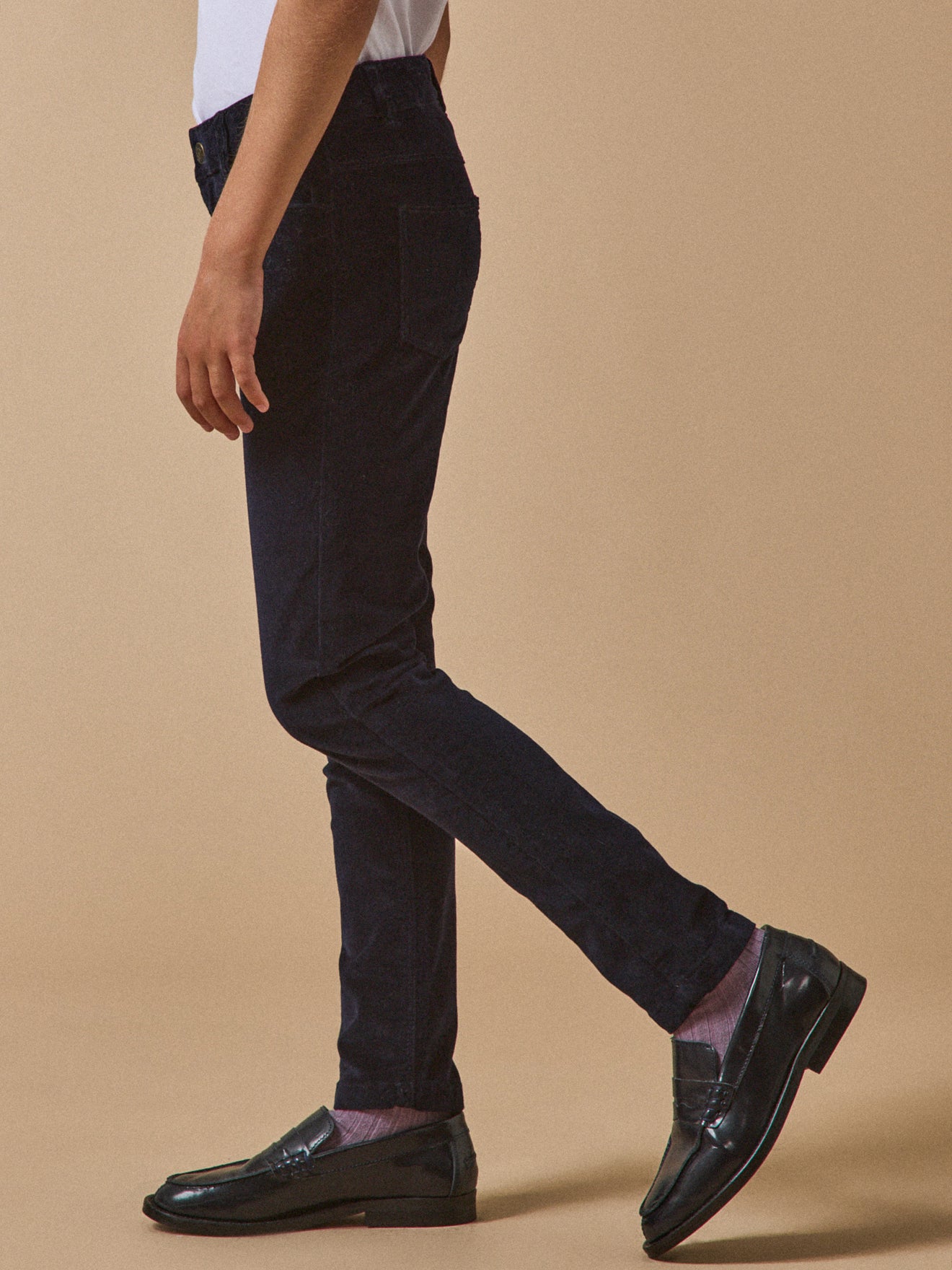 Slim en velours Fille