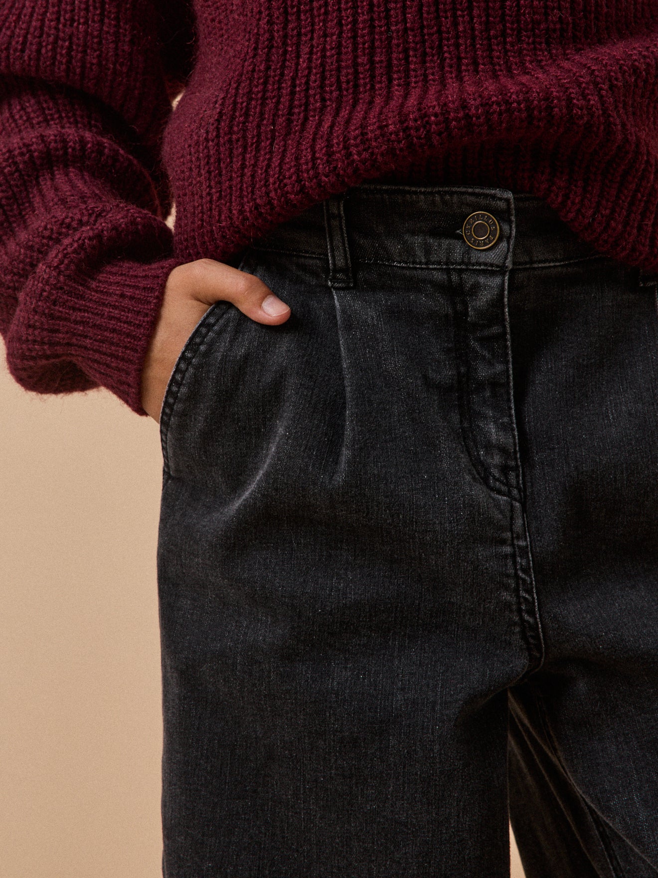 Pantalon large en denim - Collection Junior