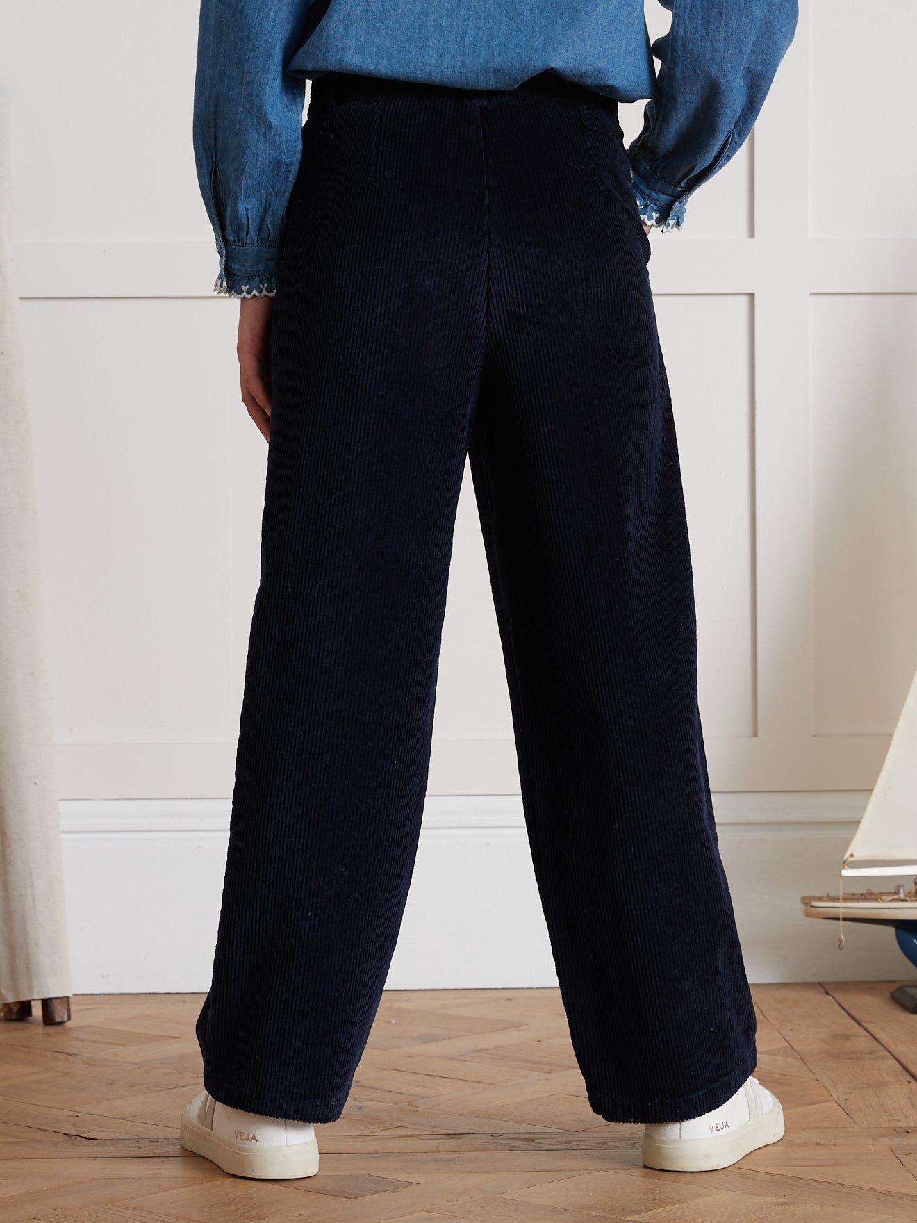 Pantalon flare en velours Fille