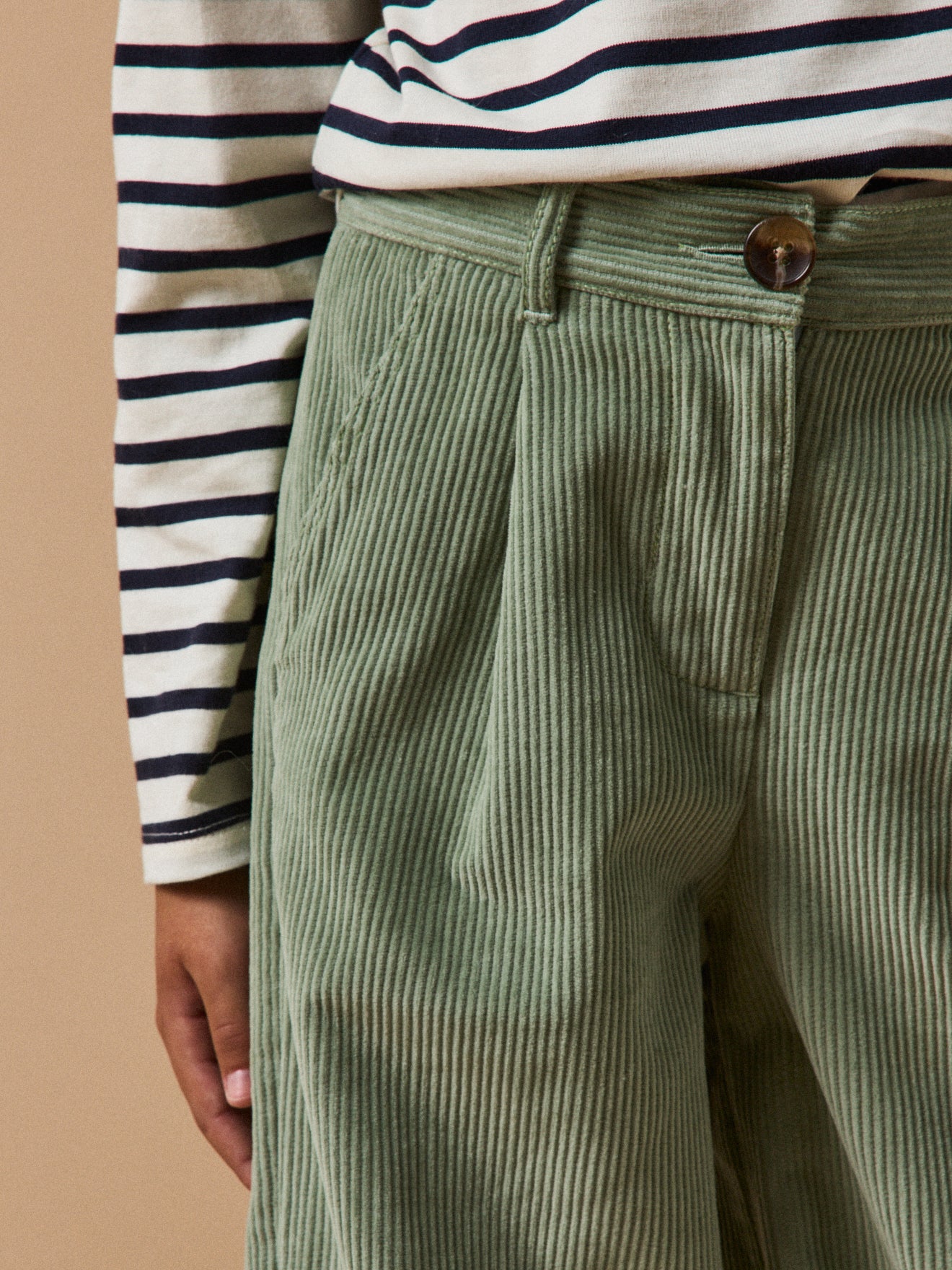 Pantalon flare en velours Fille