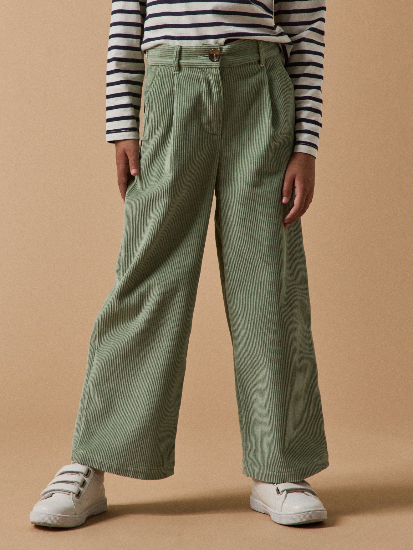 Pantalon flare en velours Fille