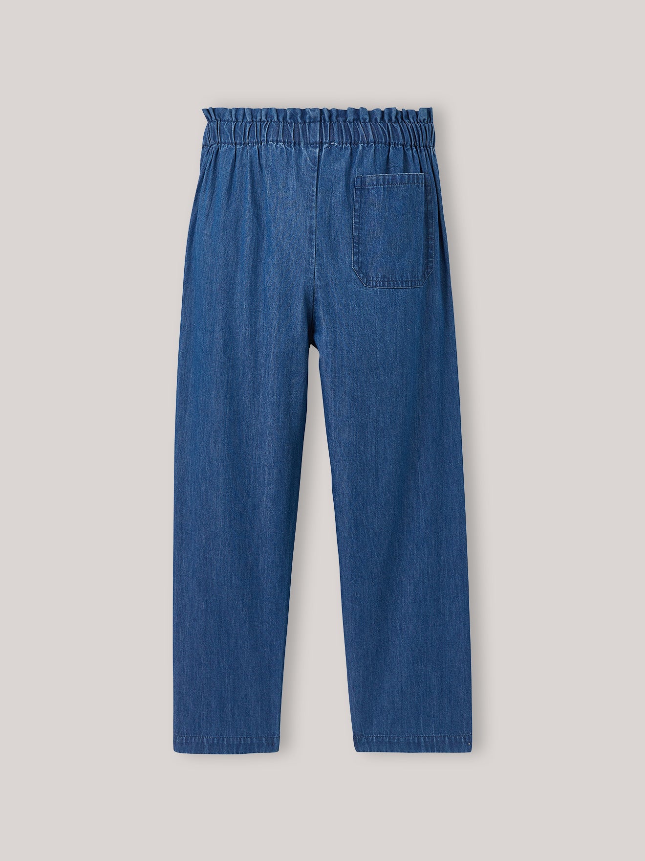 Pantalon large Fille en denim light