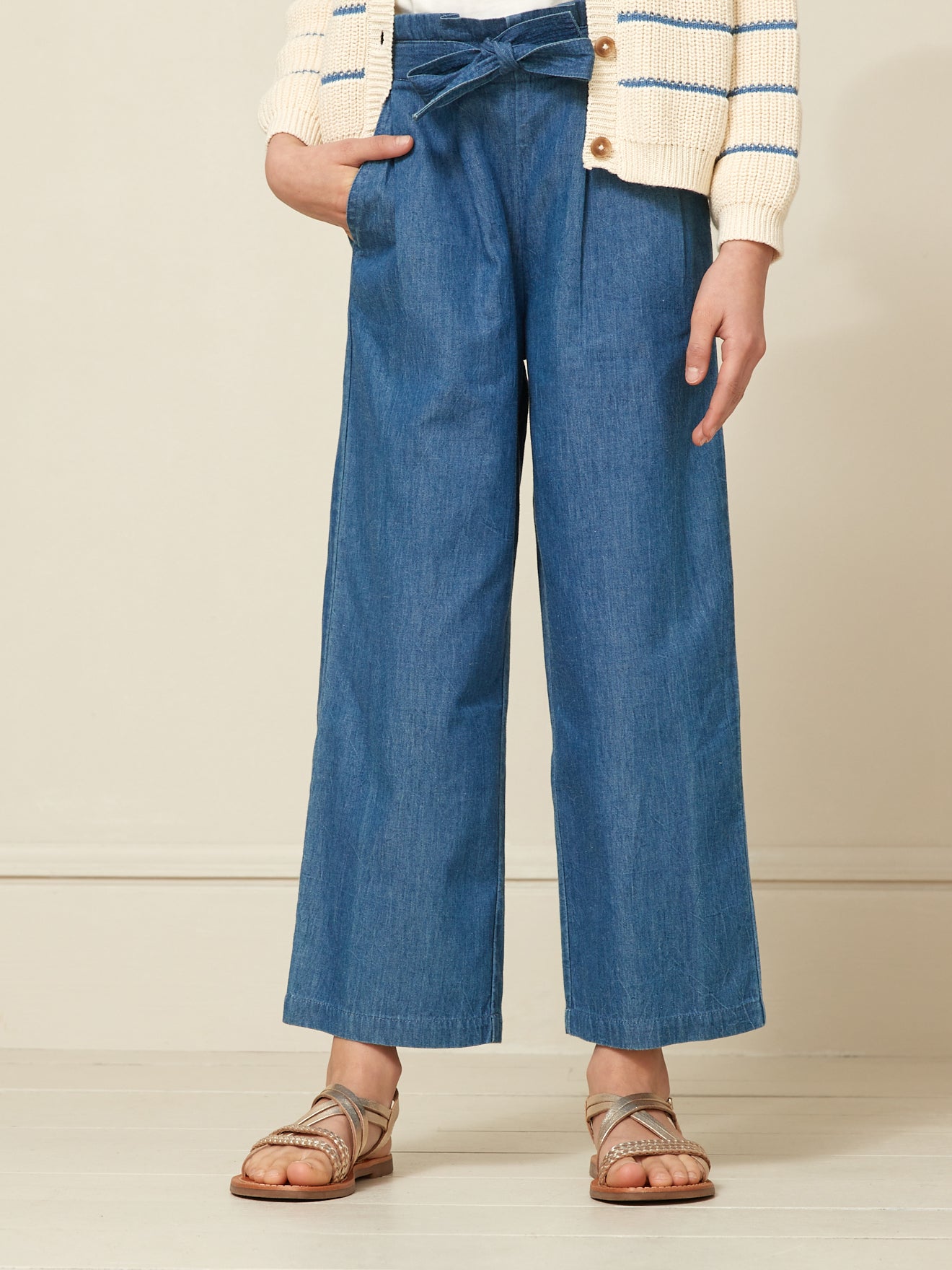 Pantalons fille Vert - Pantalons pour enfants Pantalons fille Vert - Pantalons pour enfants