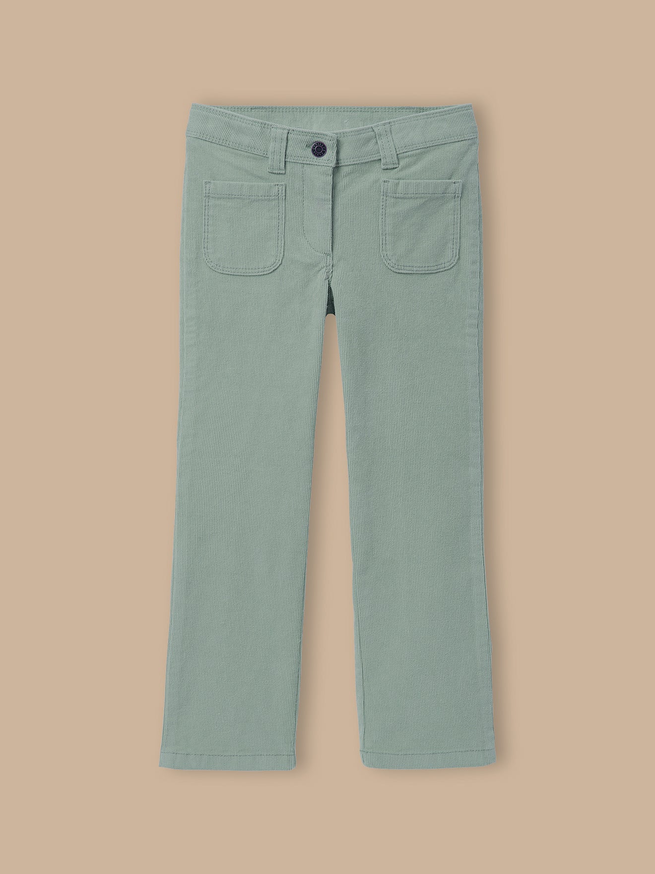 Pantalon flare Fille en velours