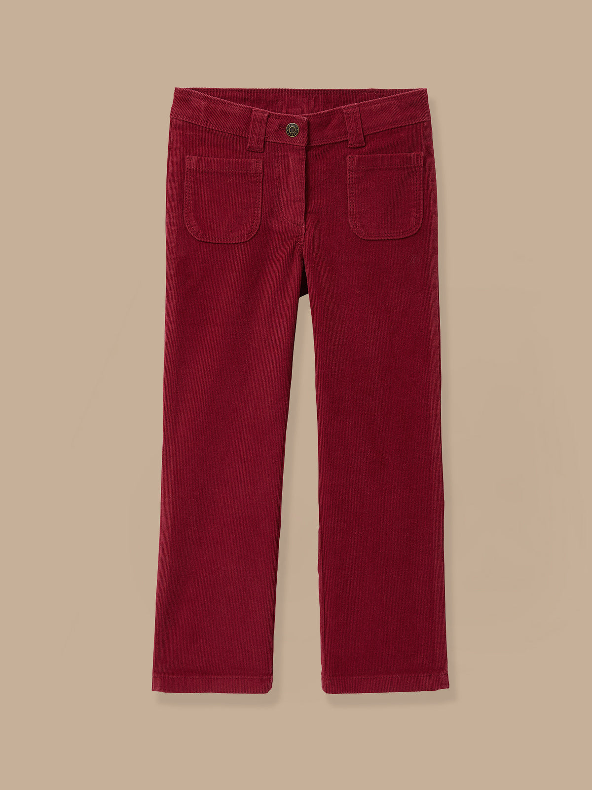 Pantalon flare Fille en velours