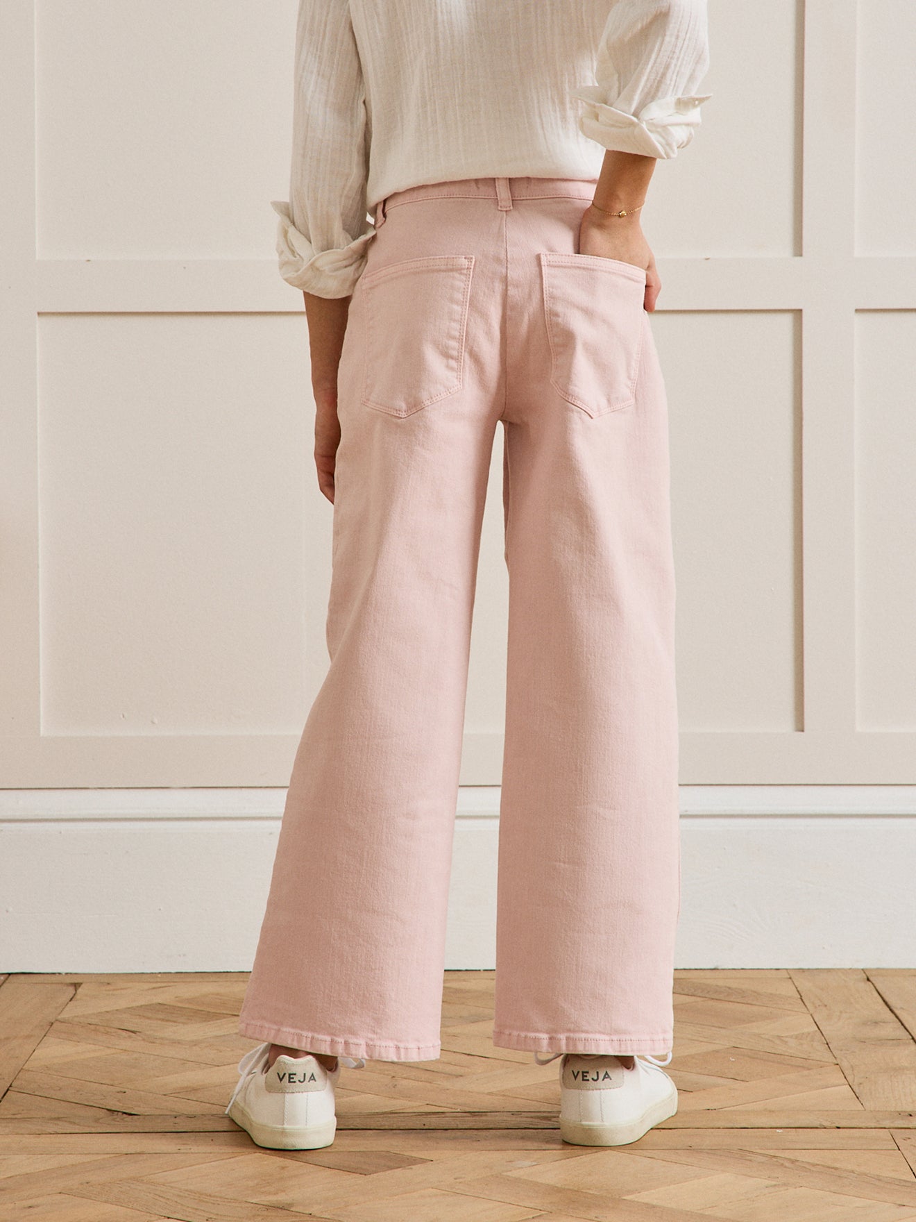 Pantalon droit Fille en denim