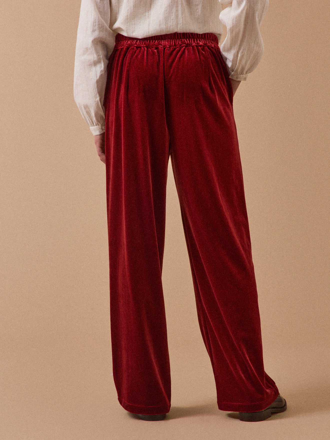 Pantalon en panne de velours Fille