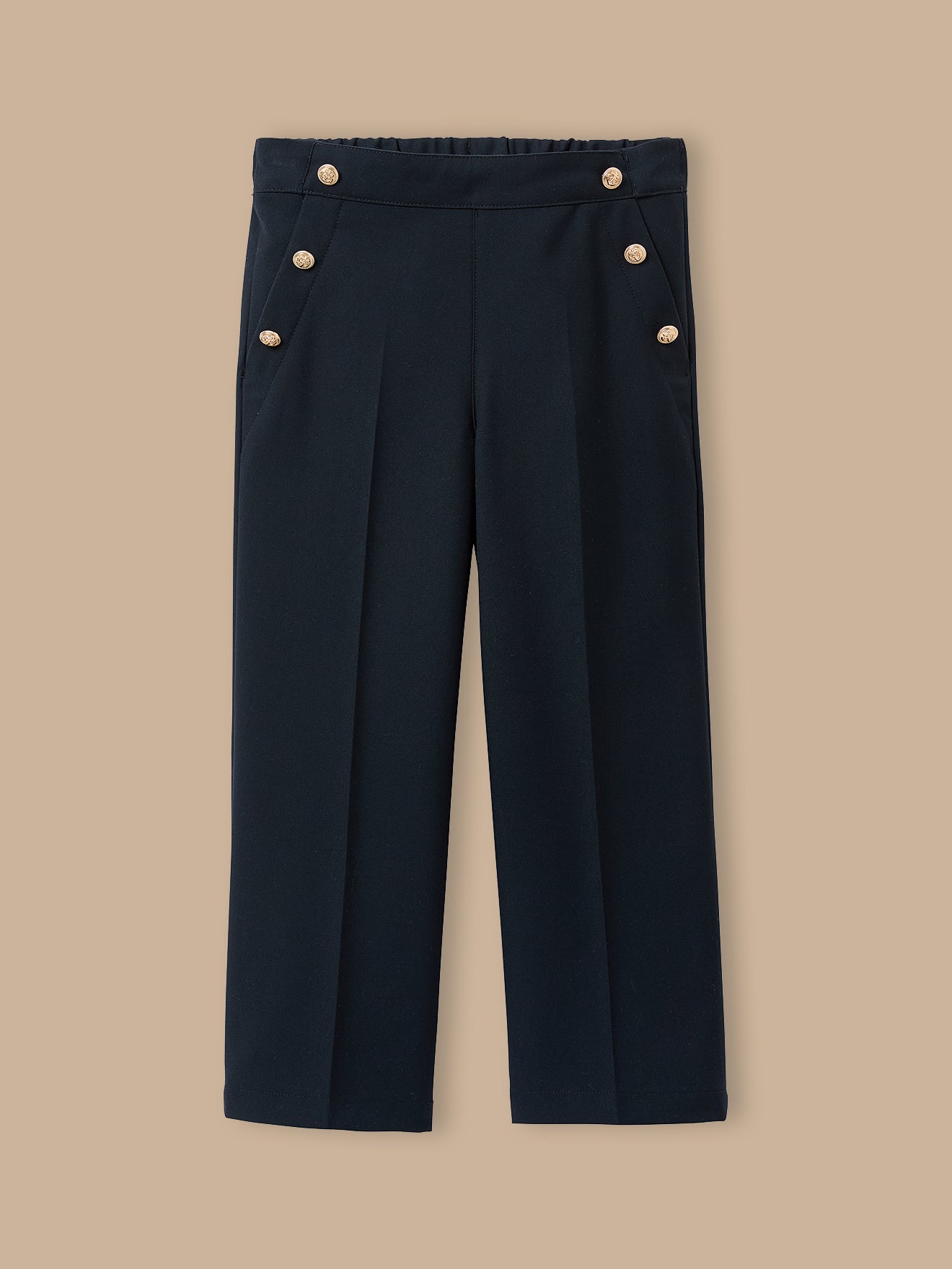 Pantalon large à pont Fille