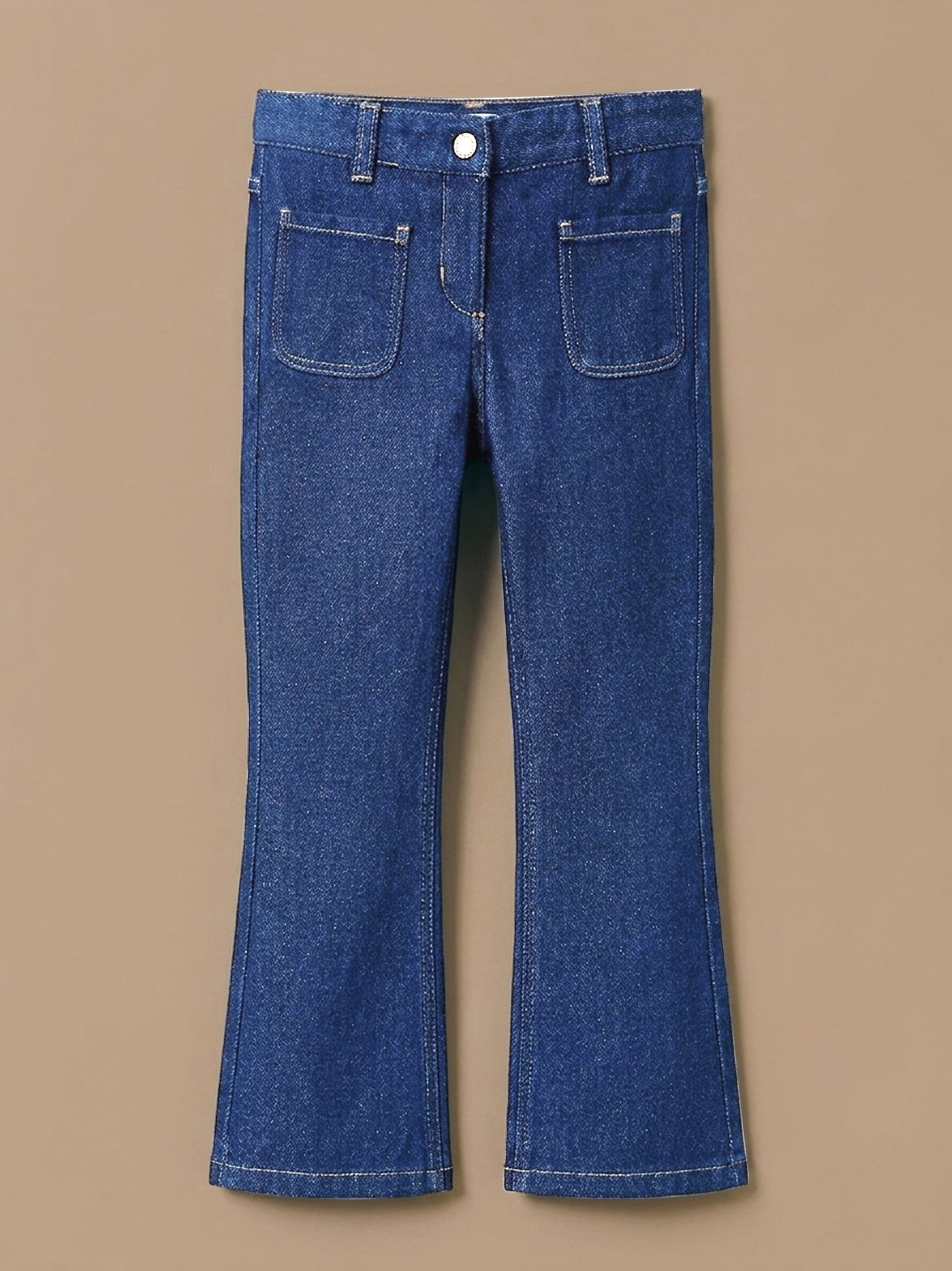 Pantalon flare Fille denim