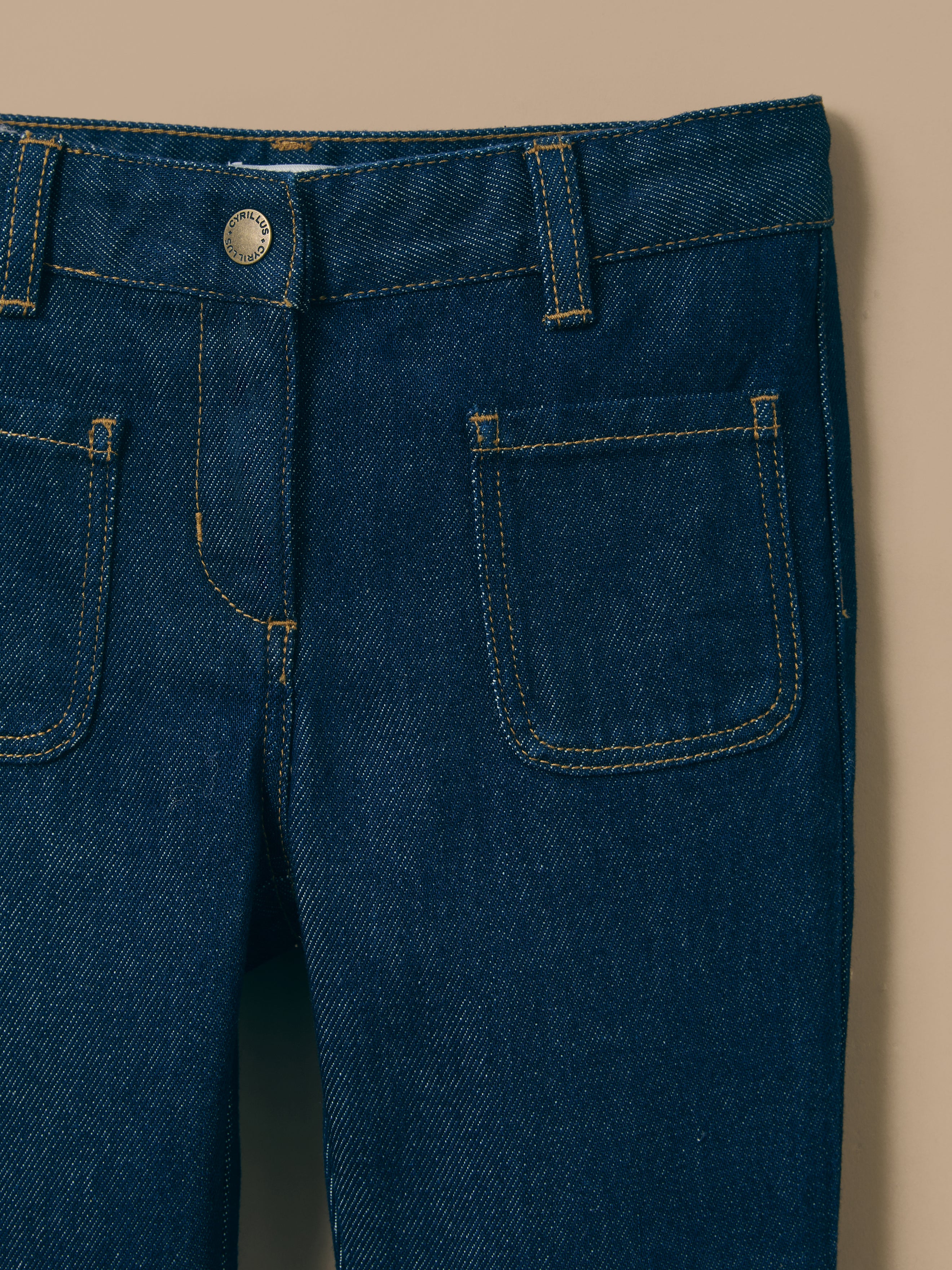 Pantalon flare Fille denim
