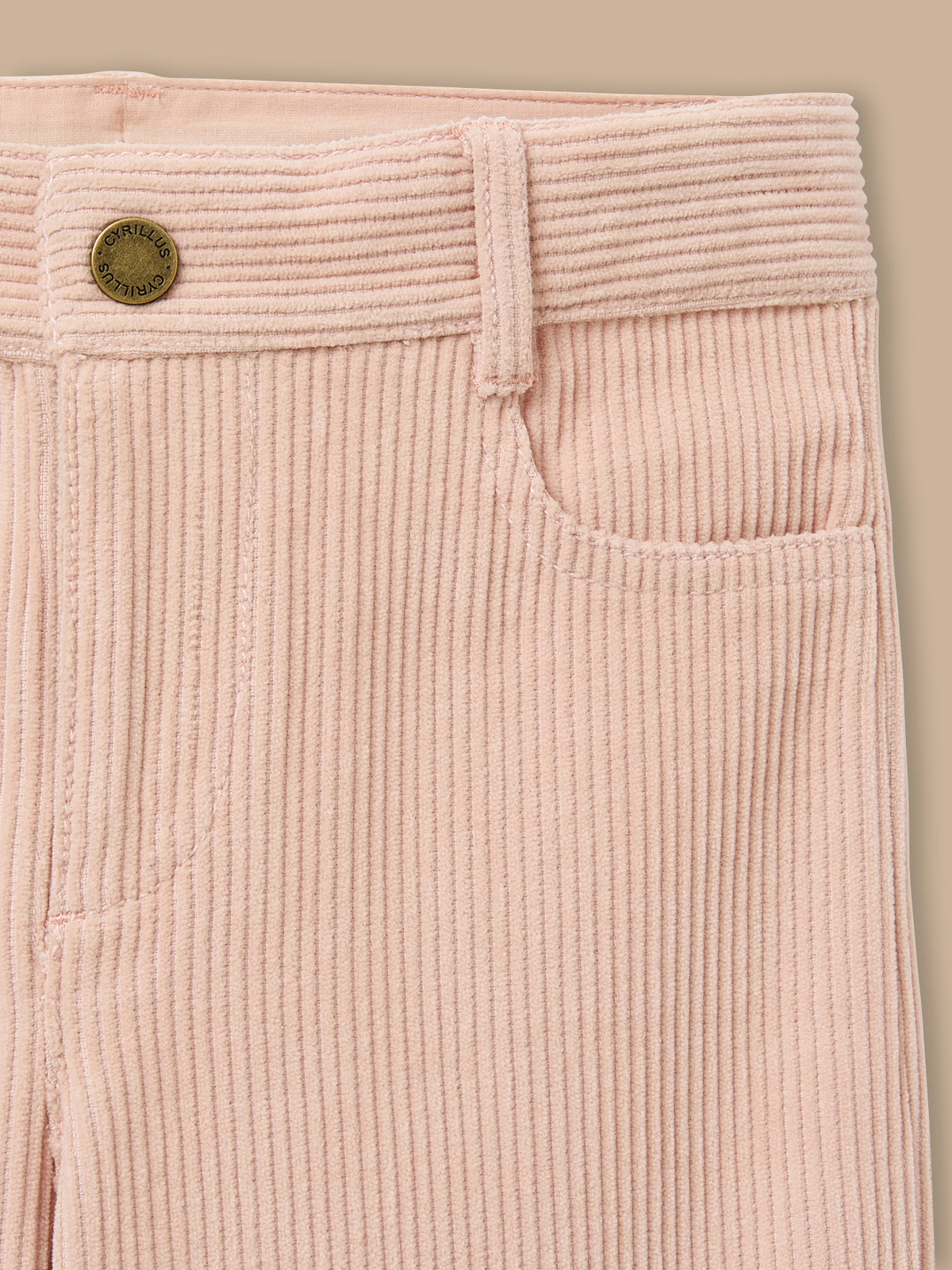 Pantalon droit en velours Fille