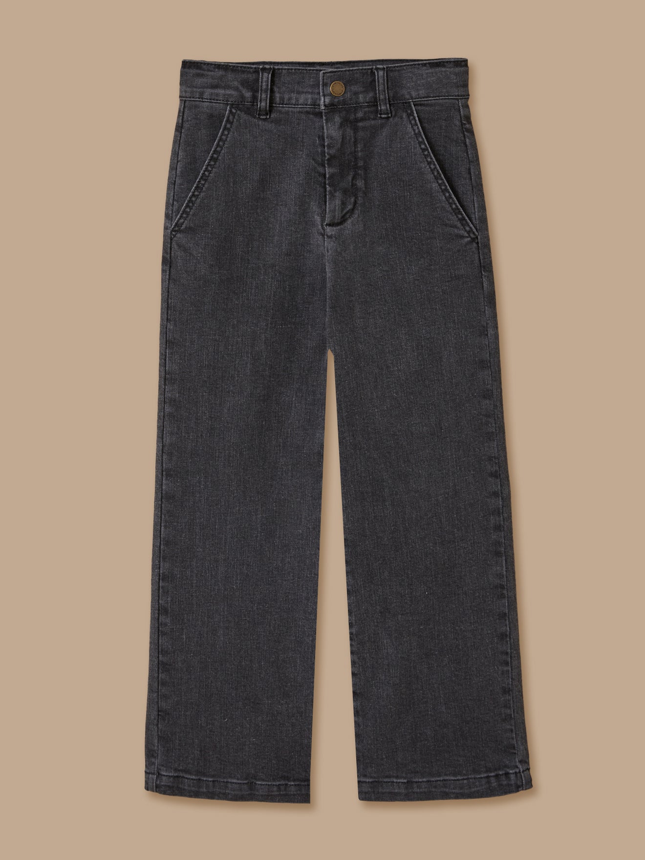 Pantalon large en denim Fille