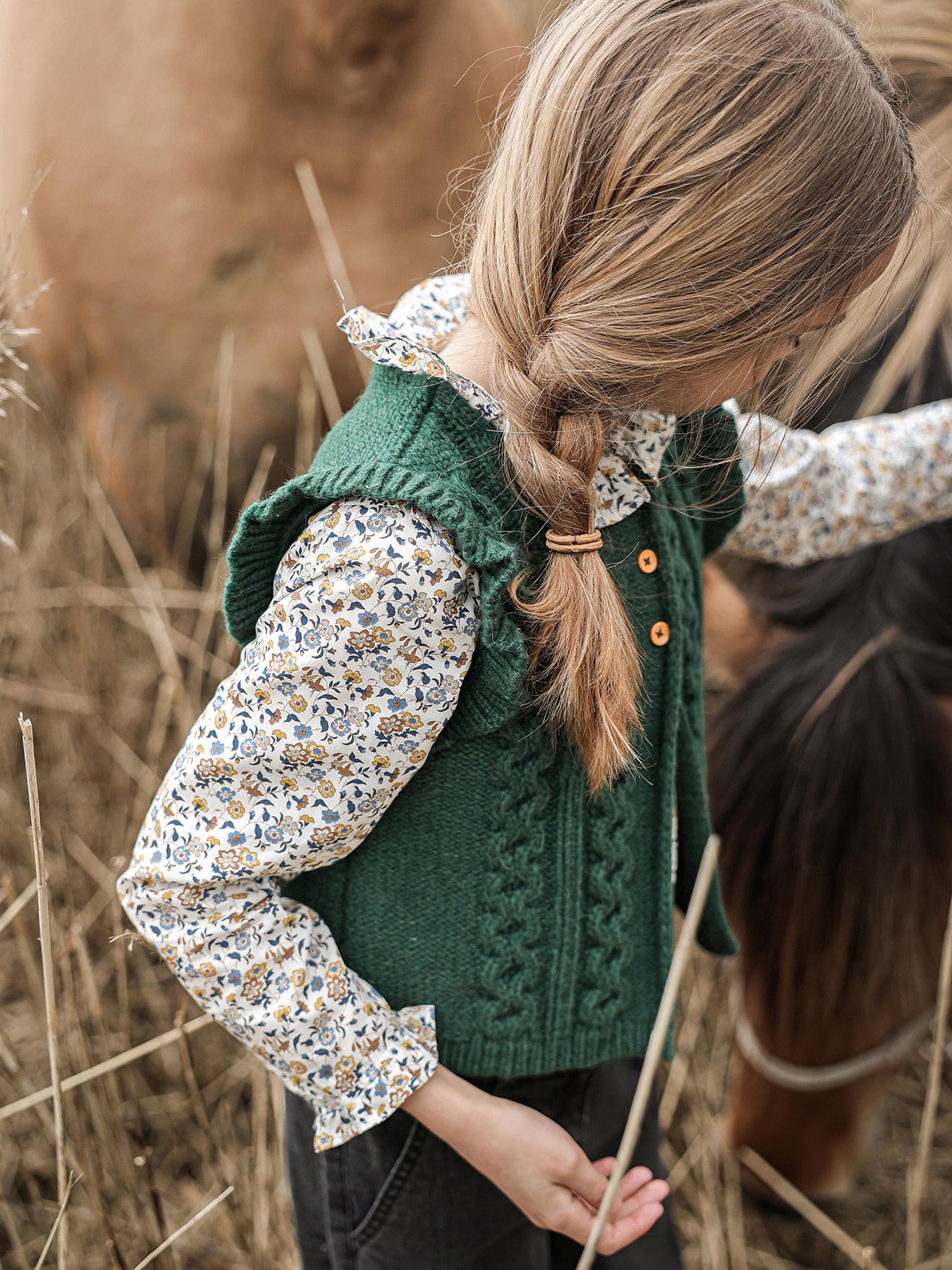 Gilet Fille laine et alpaga