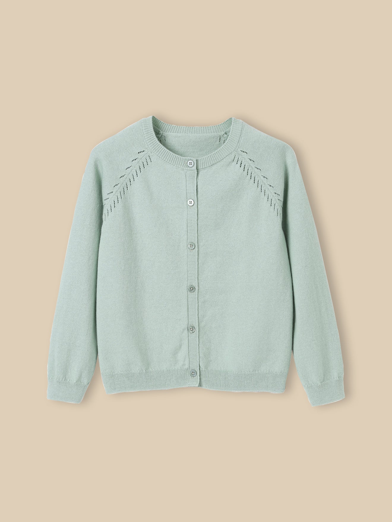 Cardigan Fille en coton et laine