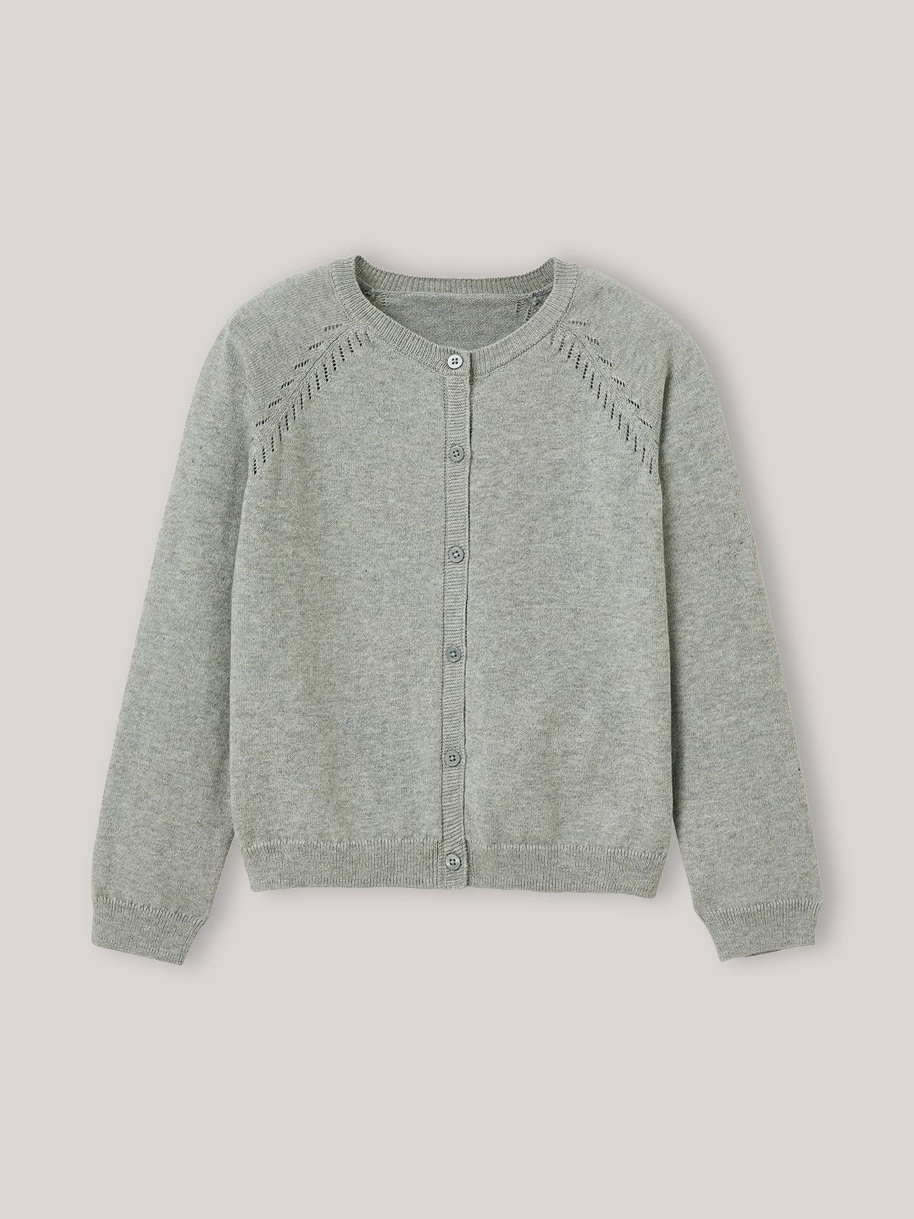 Cardigan Fille en coton et laine