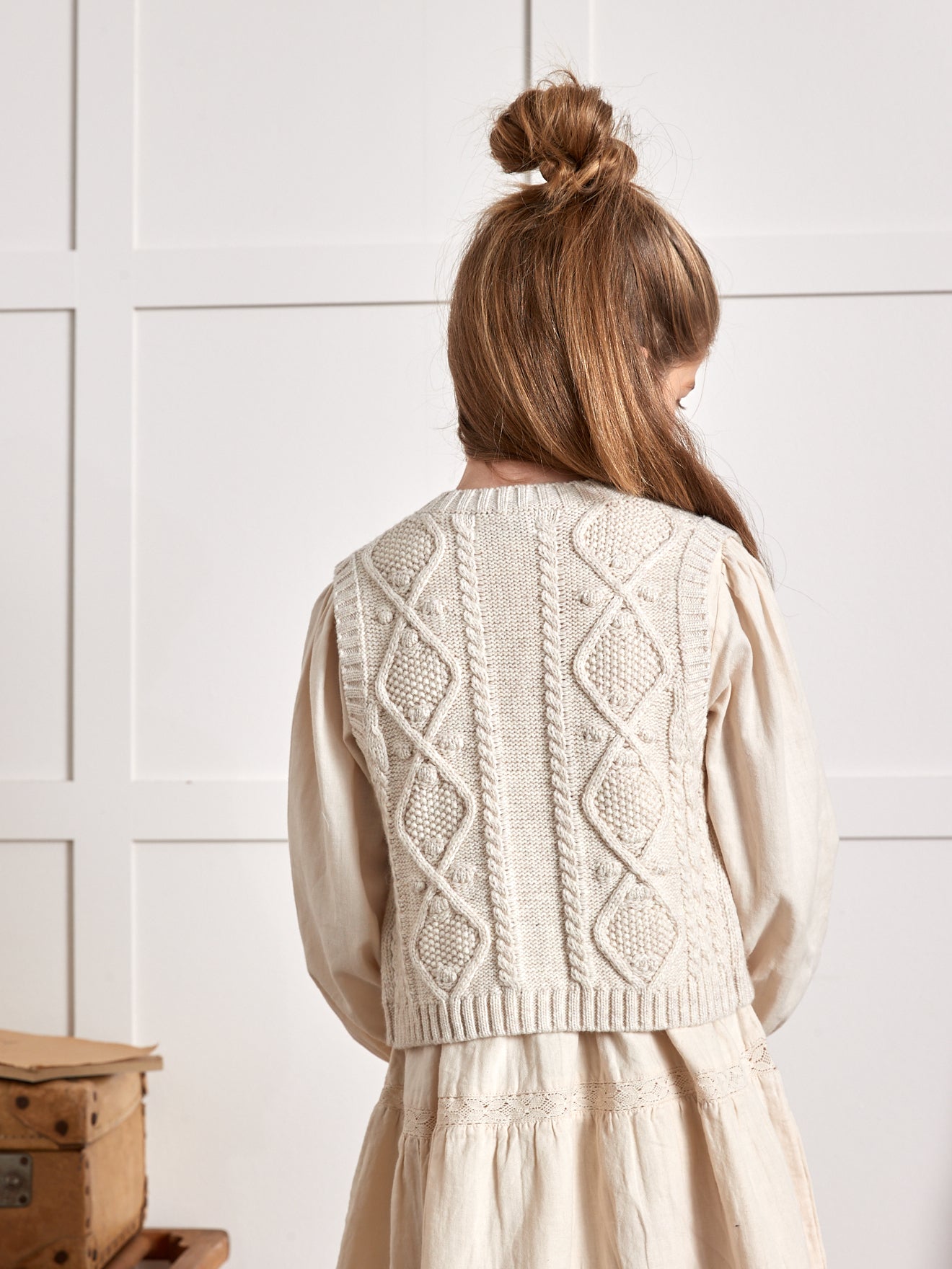 Cardigan sans manches Fille - Laine RWS*