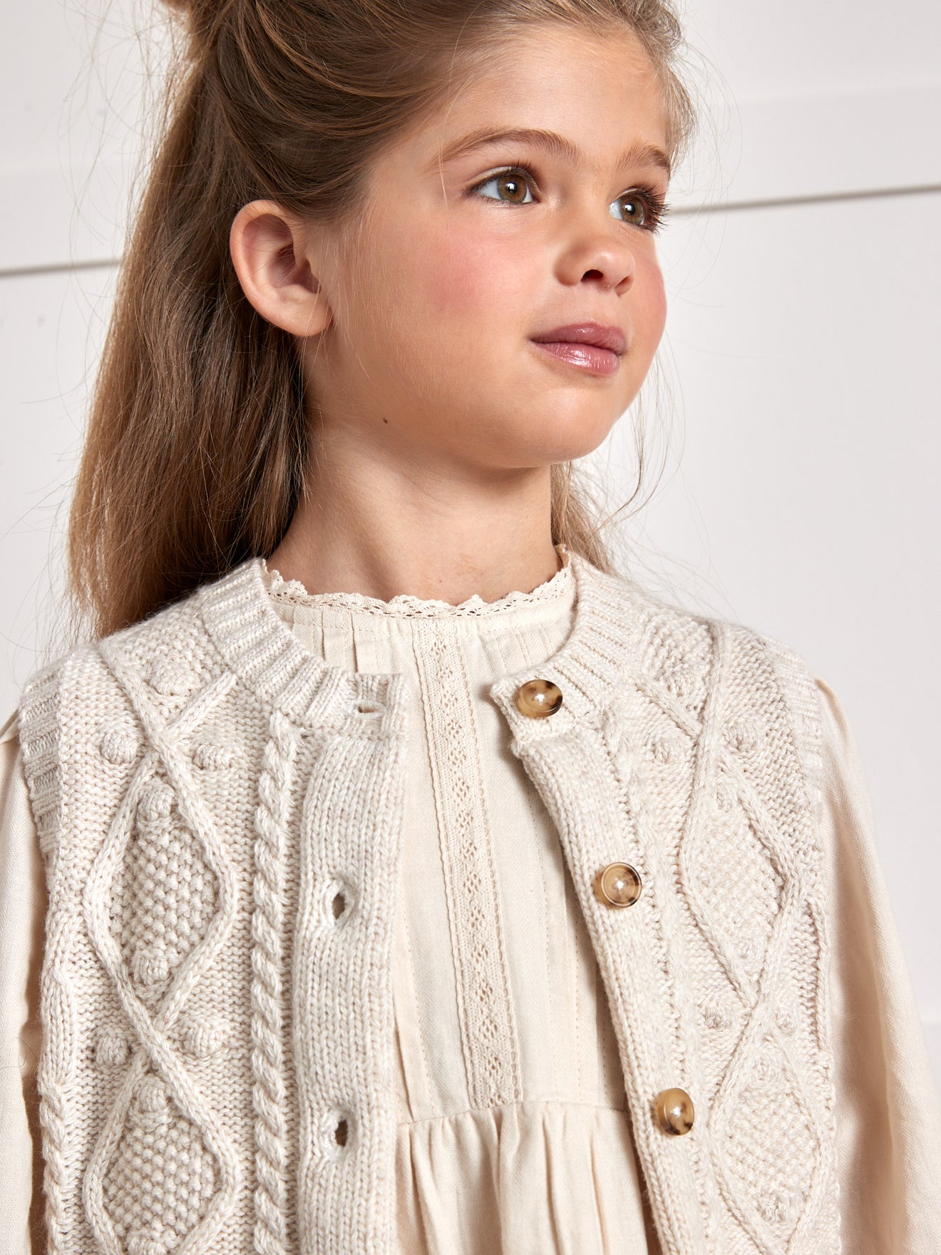 Cardigan sans manches Fille - Laine RWS*