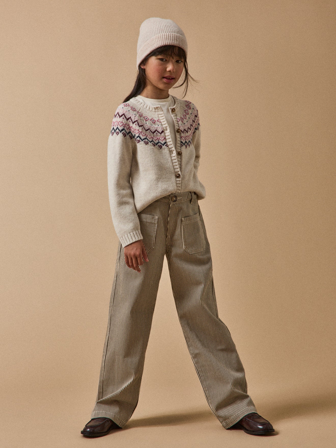 Cardigan jacquard Fille