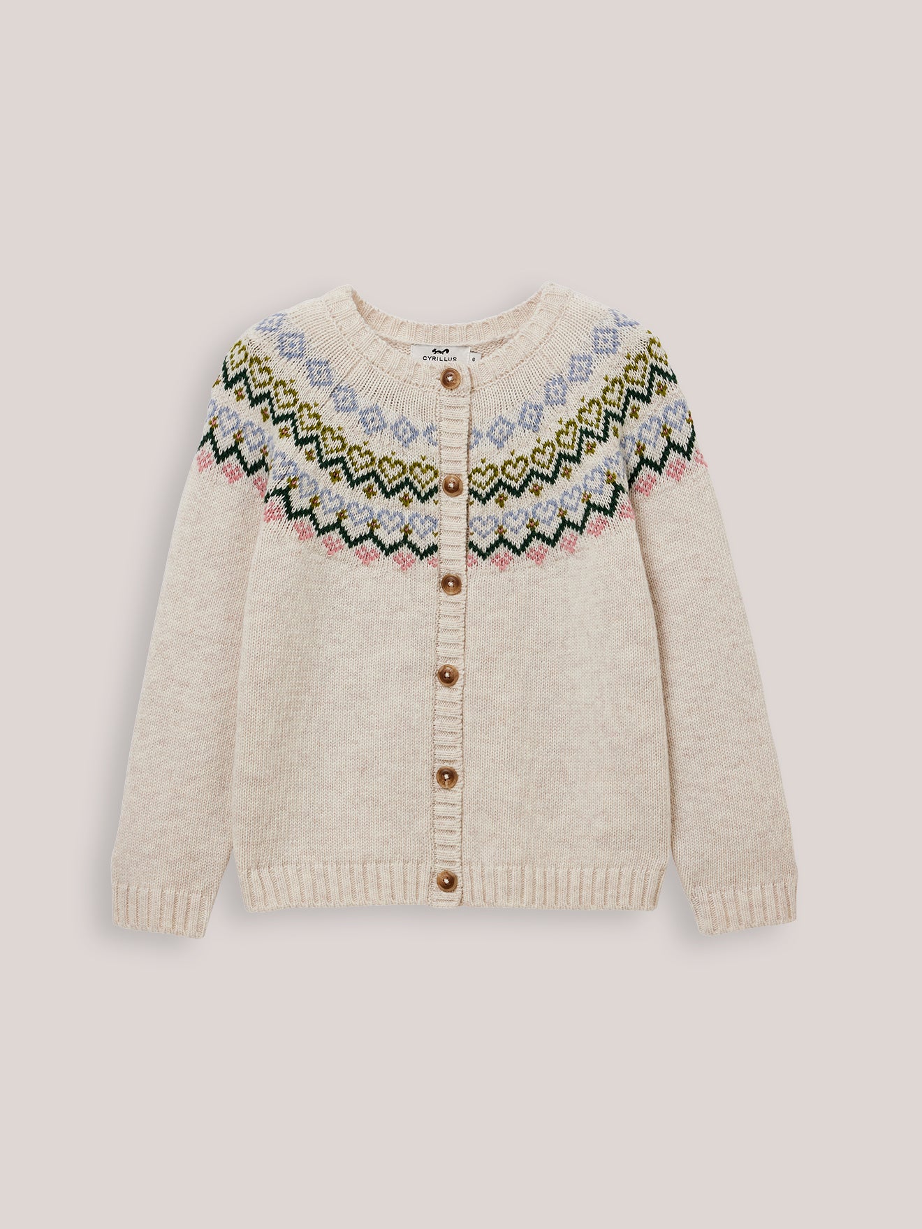 Cardigan jacquard Fille