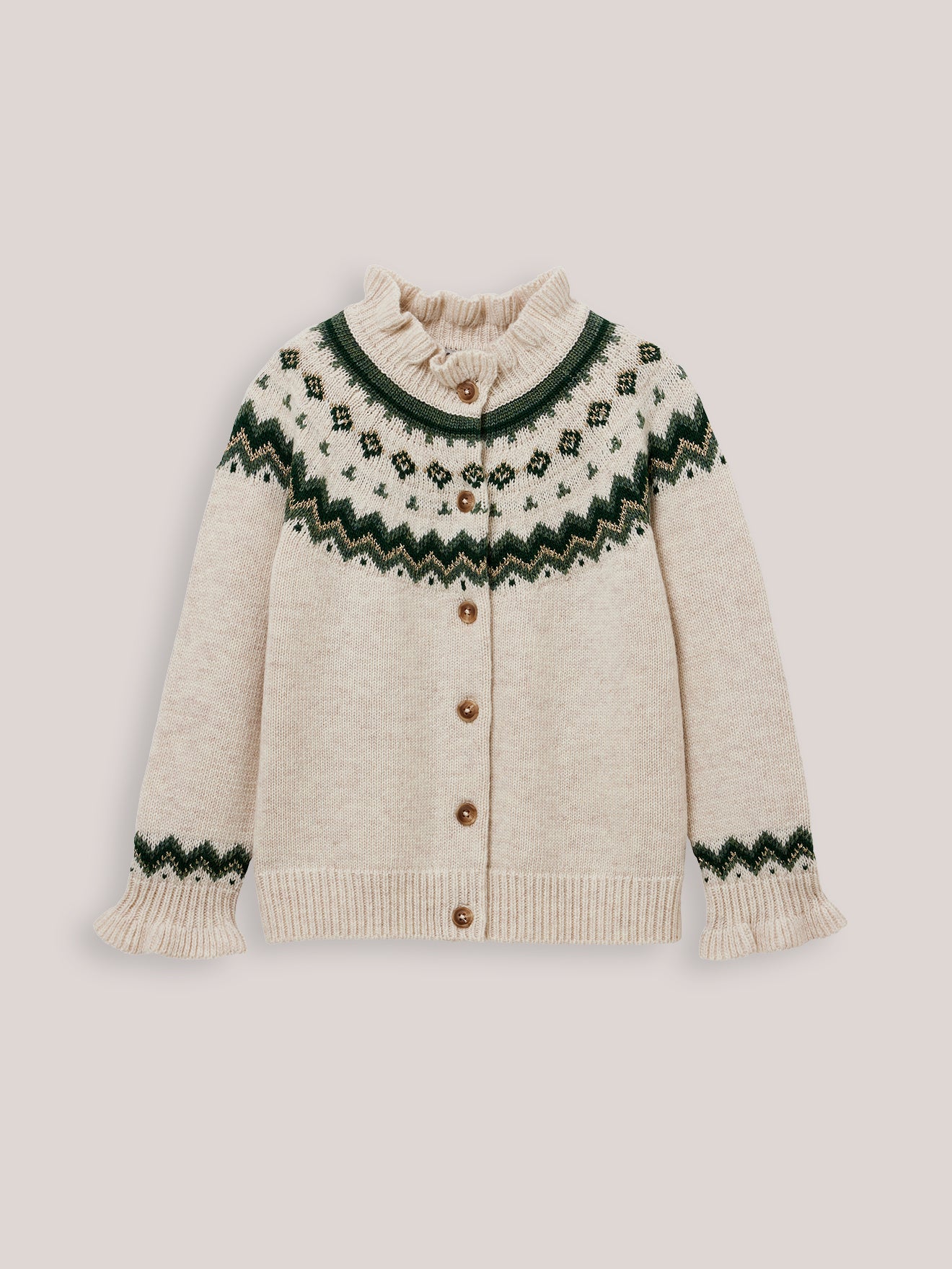 Cardigan jacquard Fille