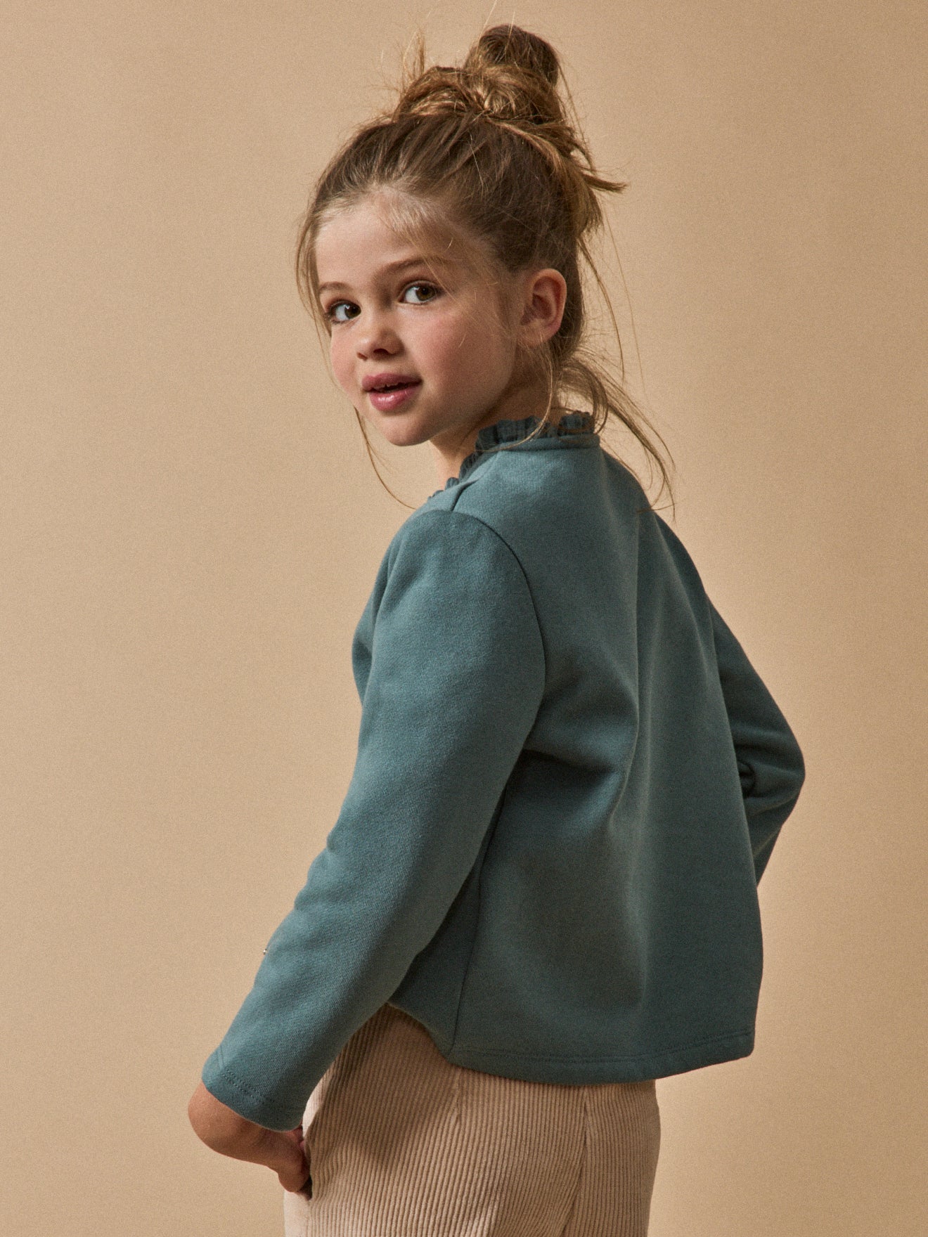 Gilet Fille en molleton - Coton biologique