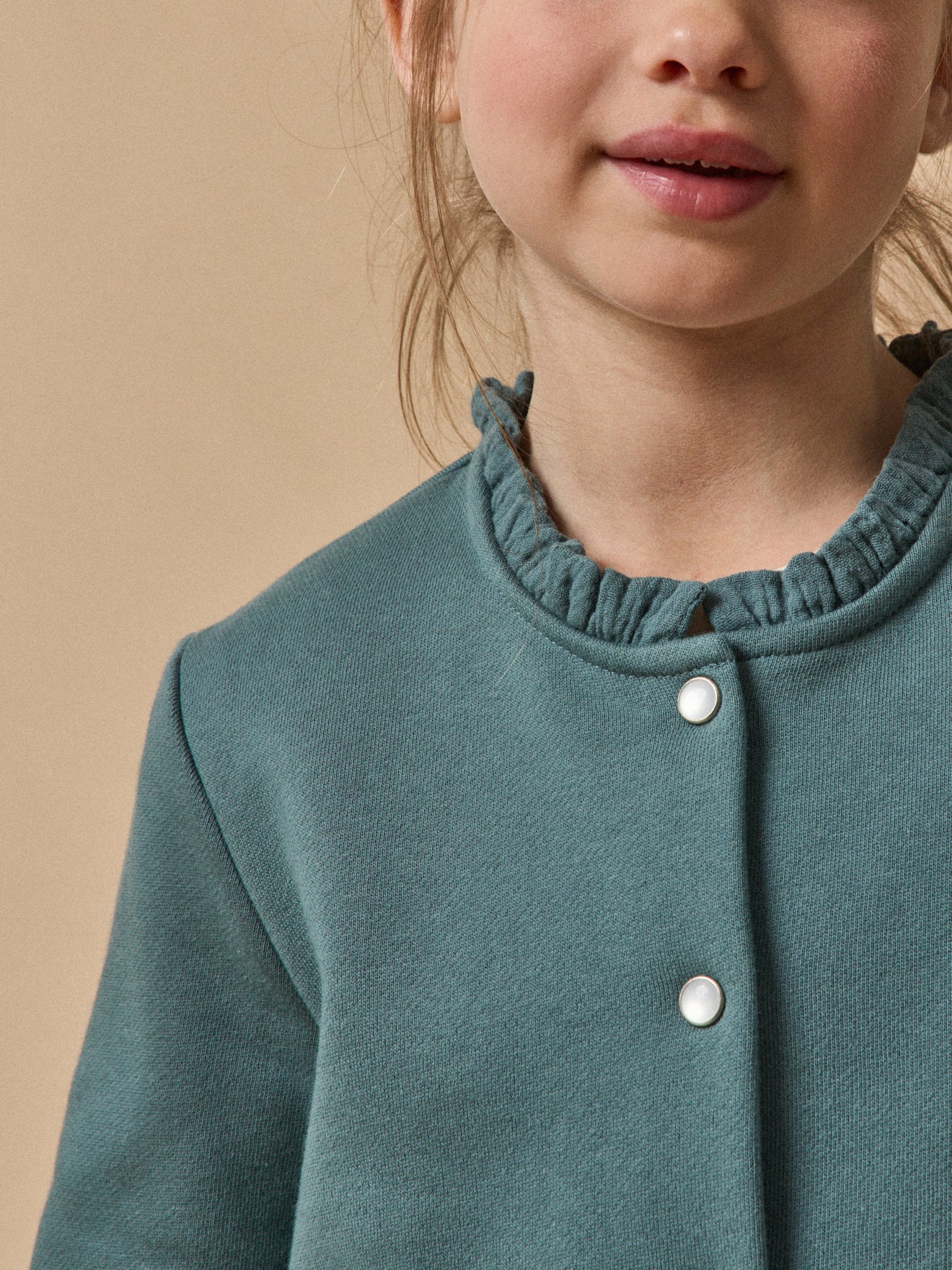 Gilet Fille en molleton - Coton biologique