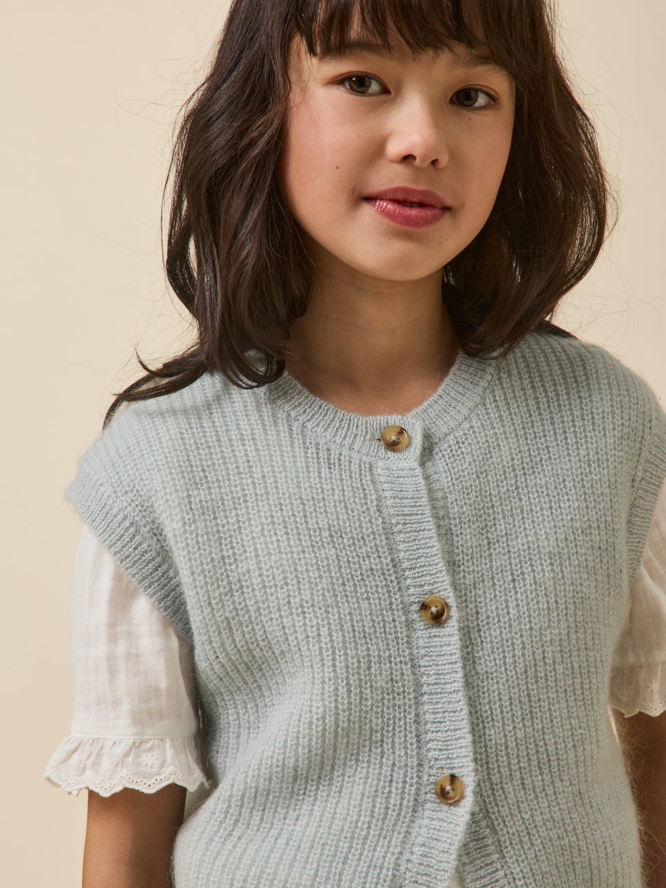 Cardigan Fille laine et mohair