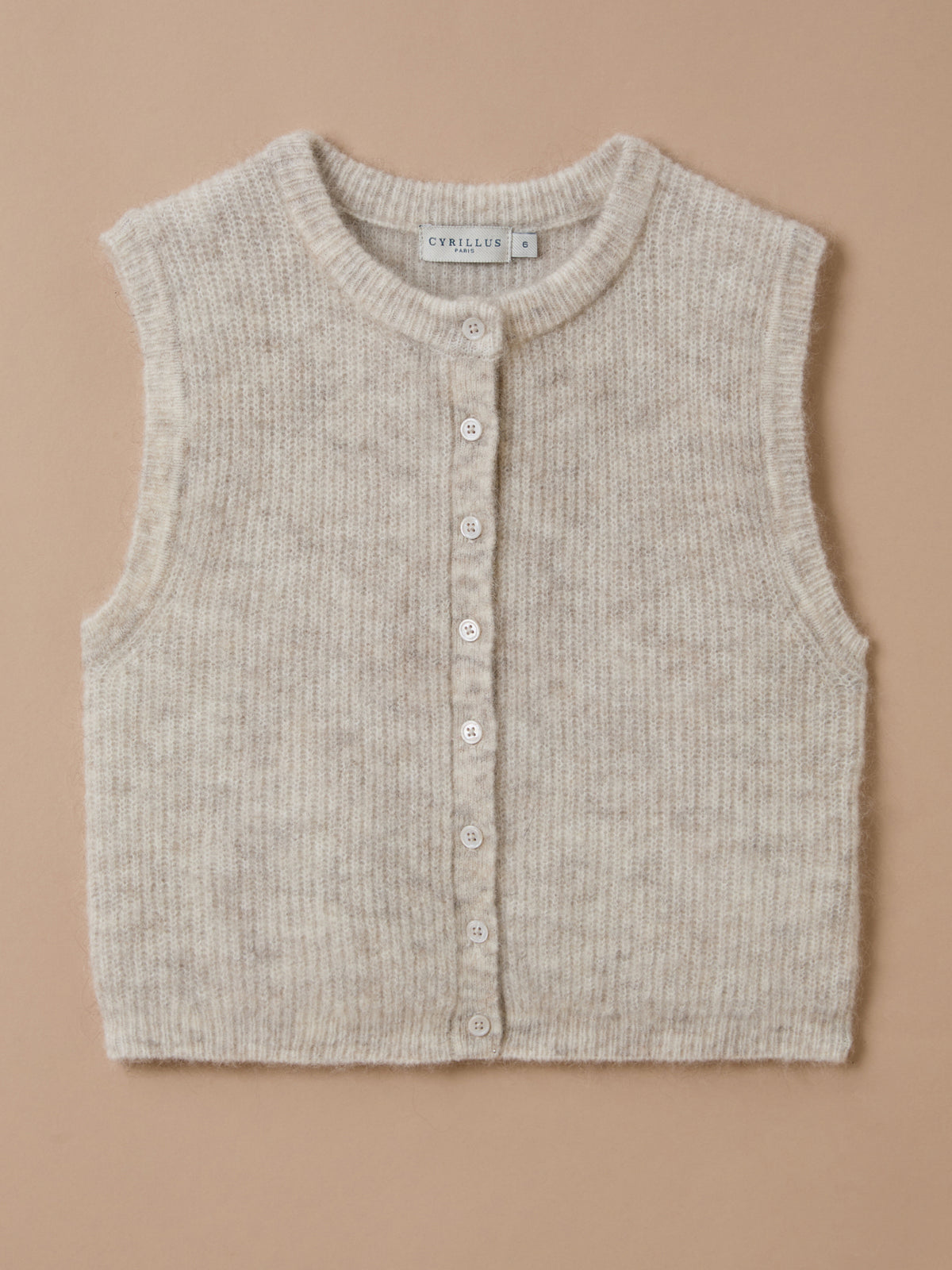 Cardigan sans manches doux Fille