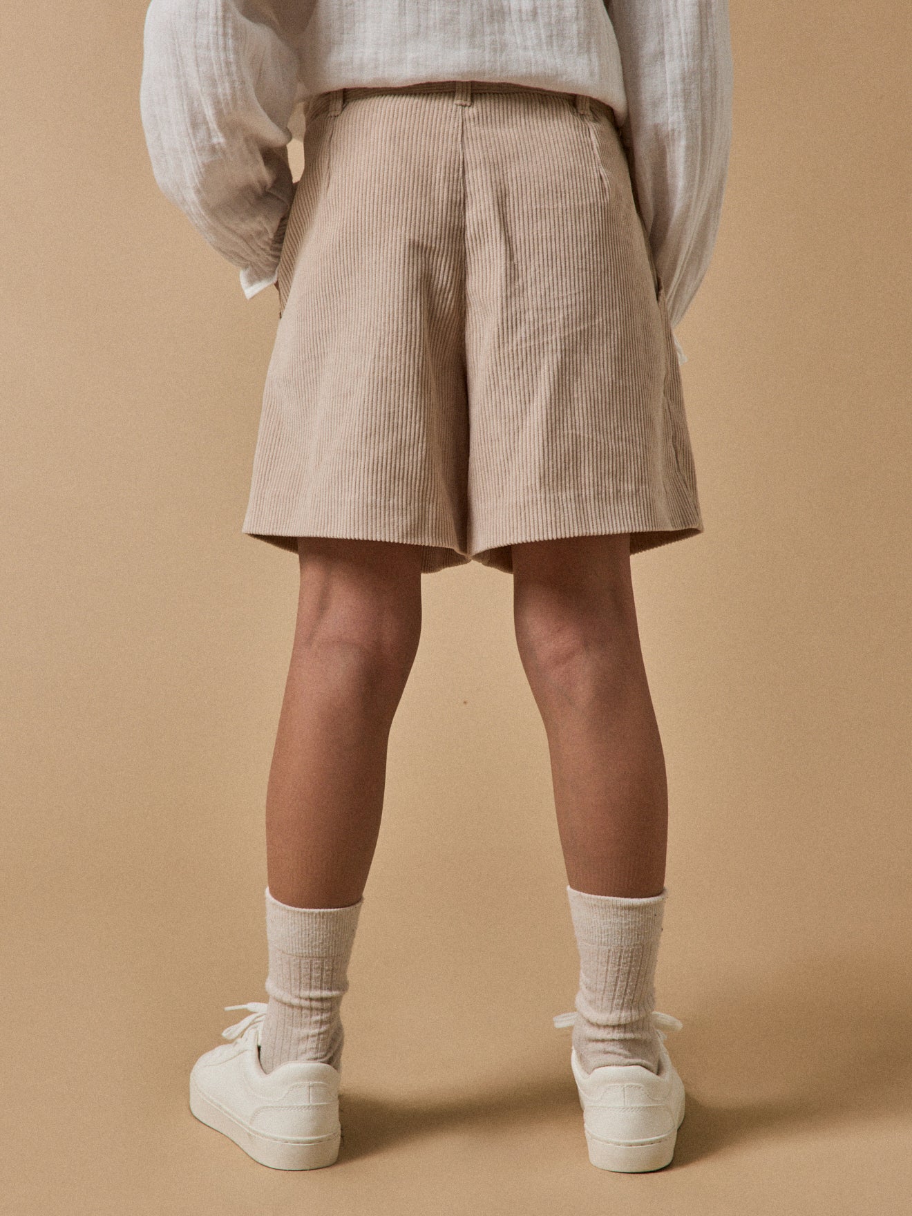 Short velours taille haute Fille