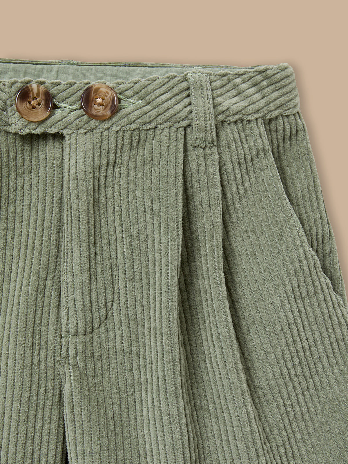 Short velours gaufré taille haute Fille