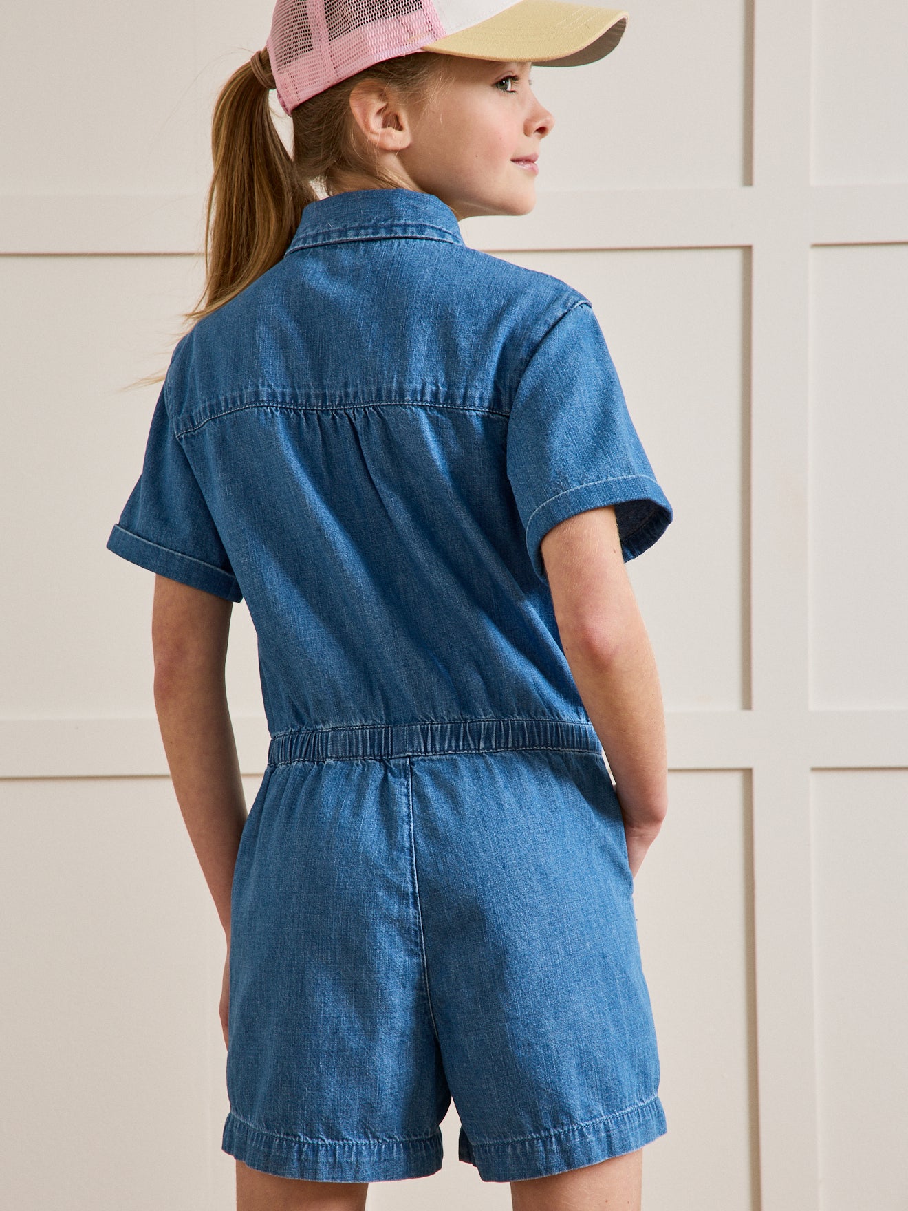 Combishort Fille en denim