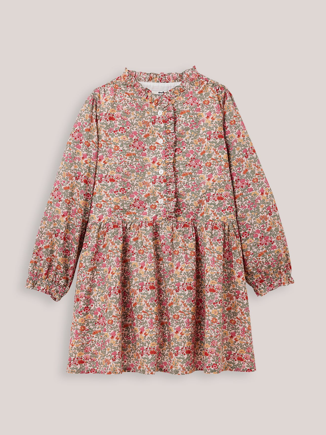 Robe col froufrou Fille tissu Liberty