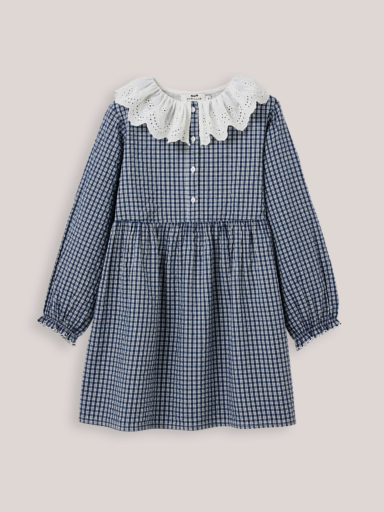 Robe Fille à petits carreaux