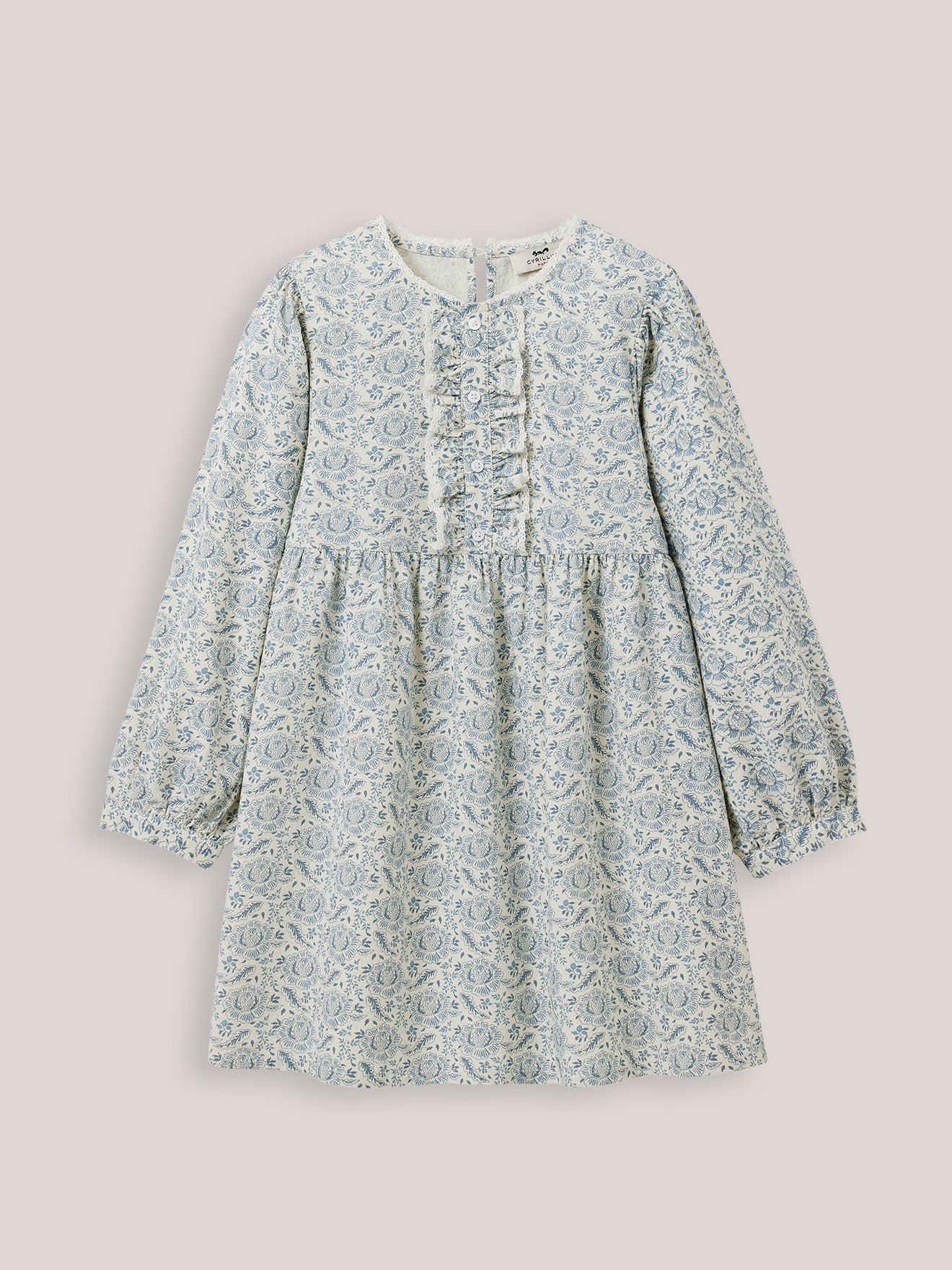 Robe en crêpe Fille imprimé Géraldine