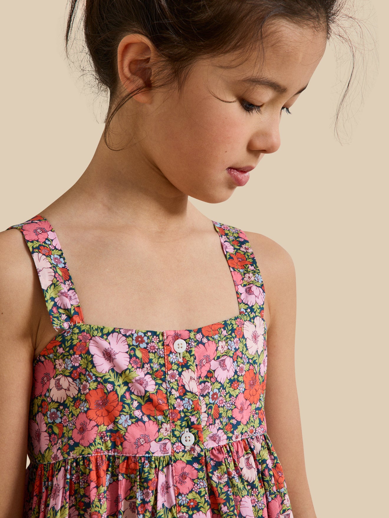 Robe Fille tissu Liberty Meadow Song