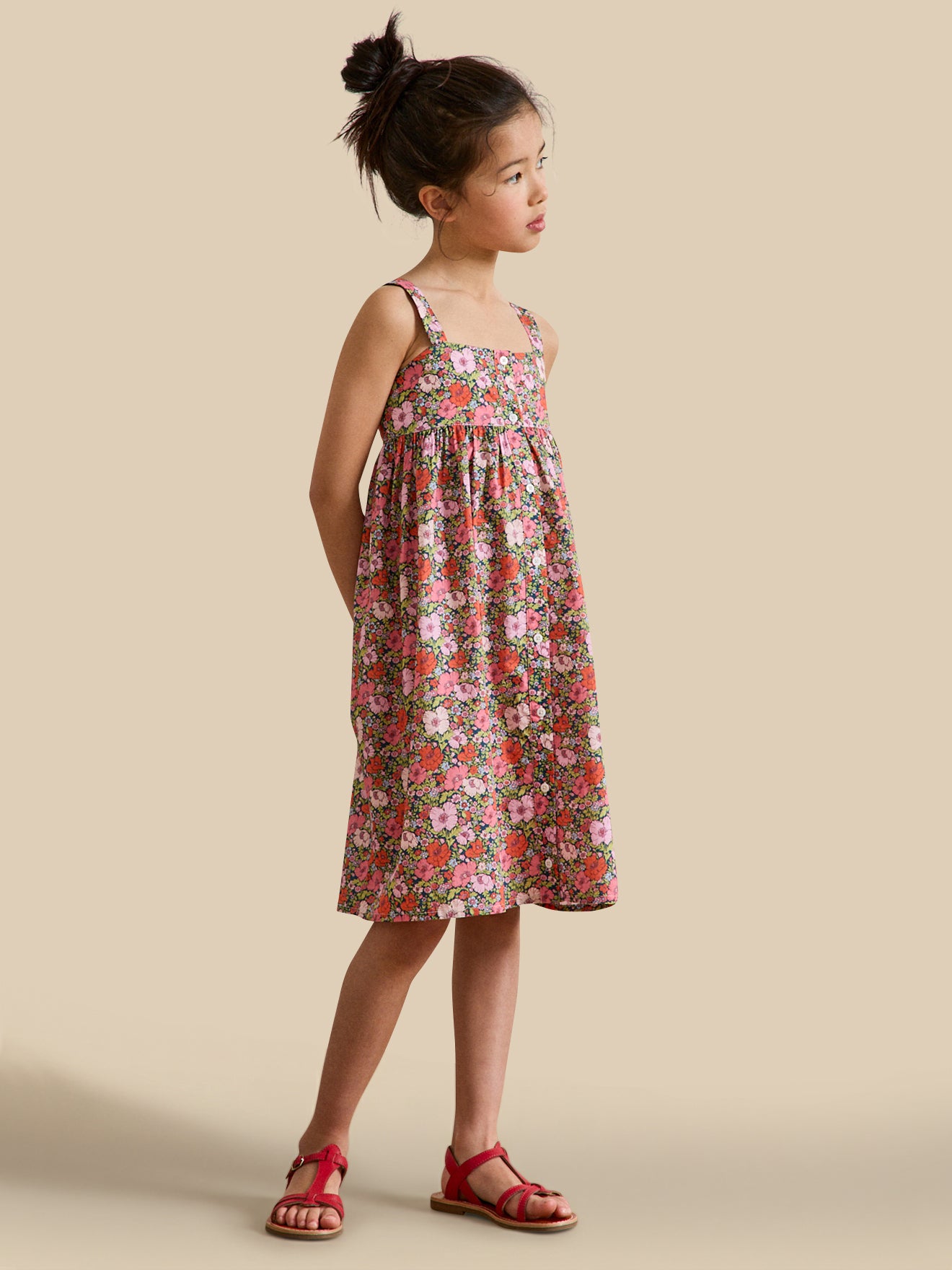 Robe Fille tissu Liberty Meadow Song