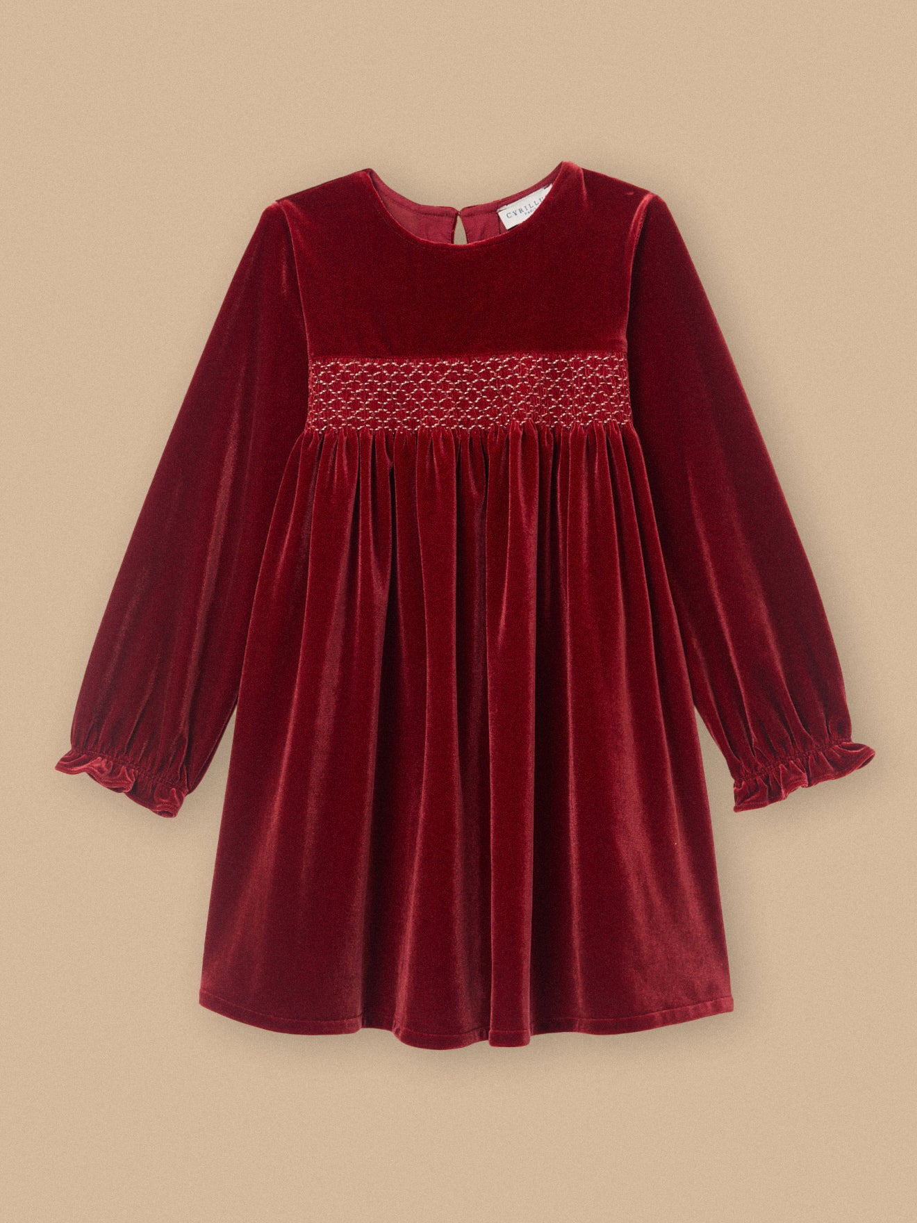 Robe en panne de velours Fille