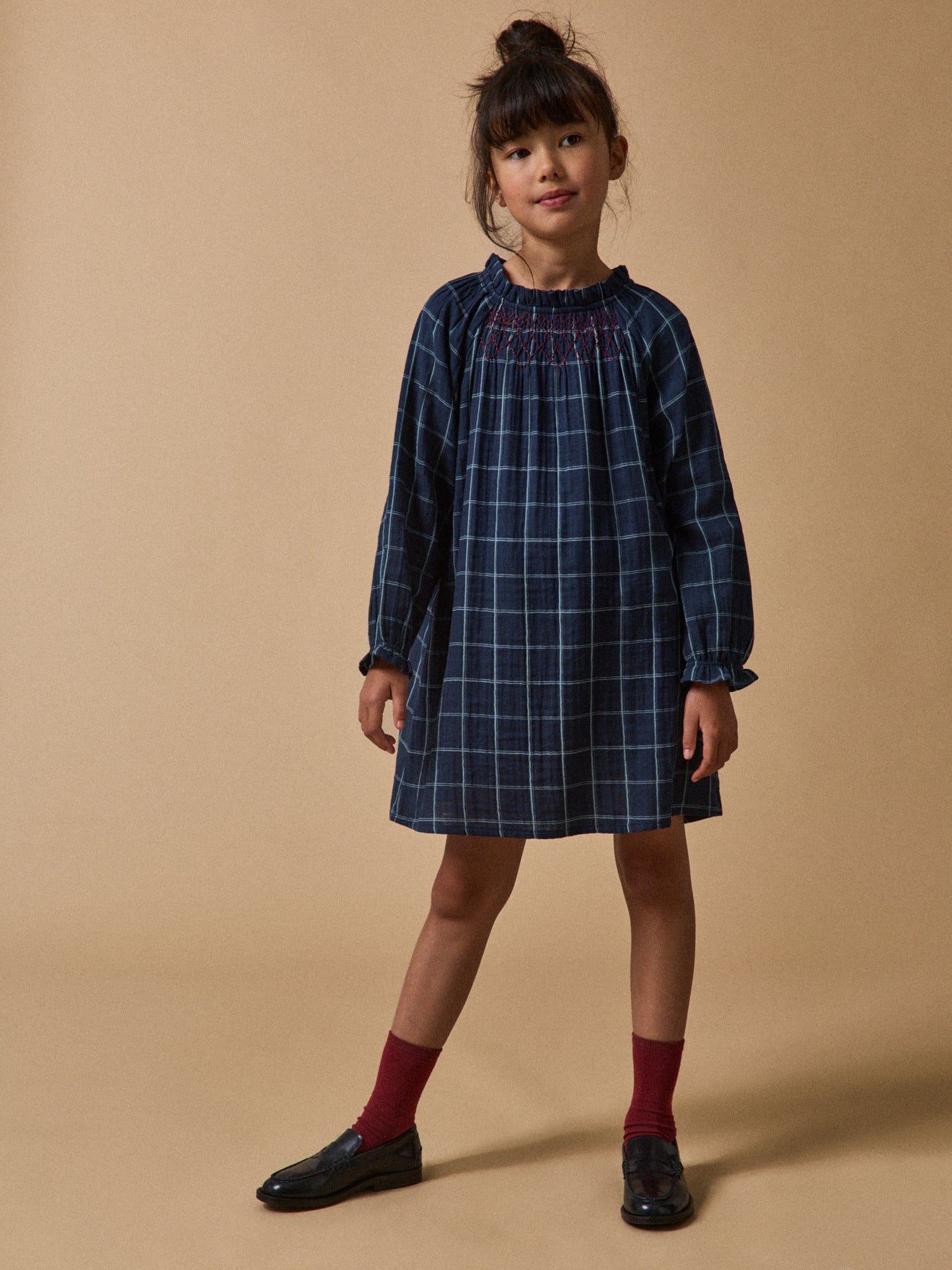 Robe en double gaze de coton Fille