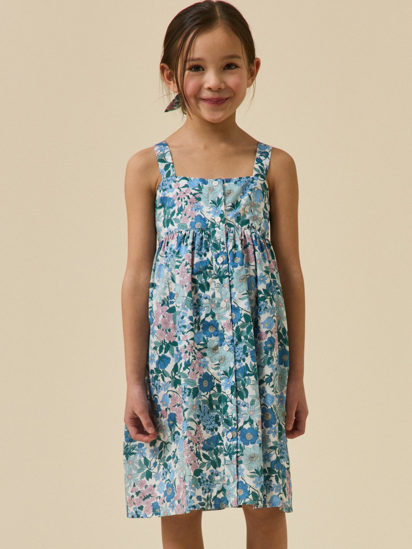 Robe en tissu Liberty Clara Bell Fille
