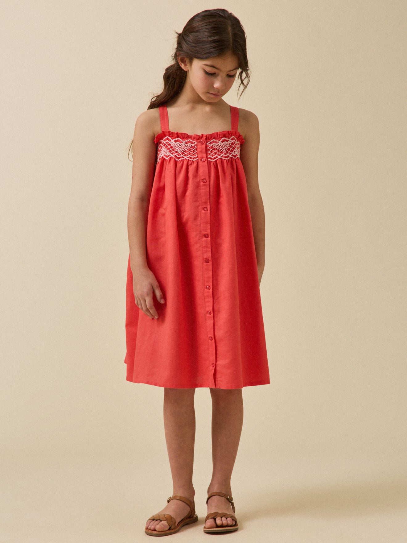 Robe à smocks Fille