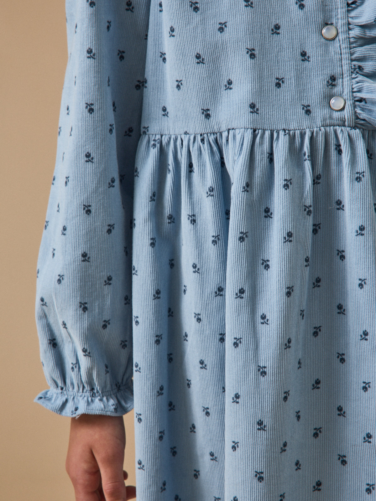Robe imprimée en velours Fille