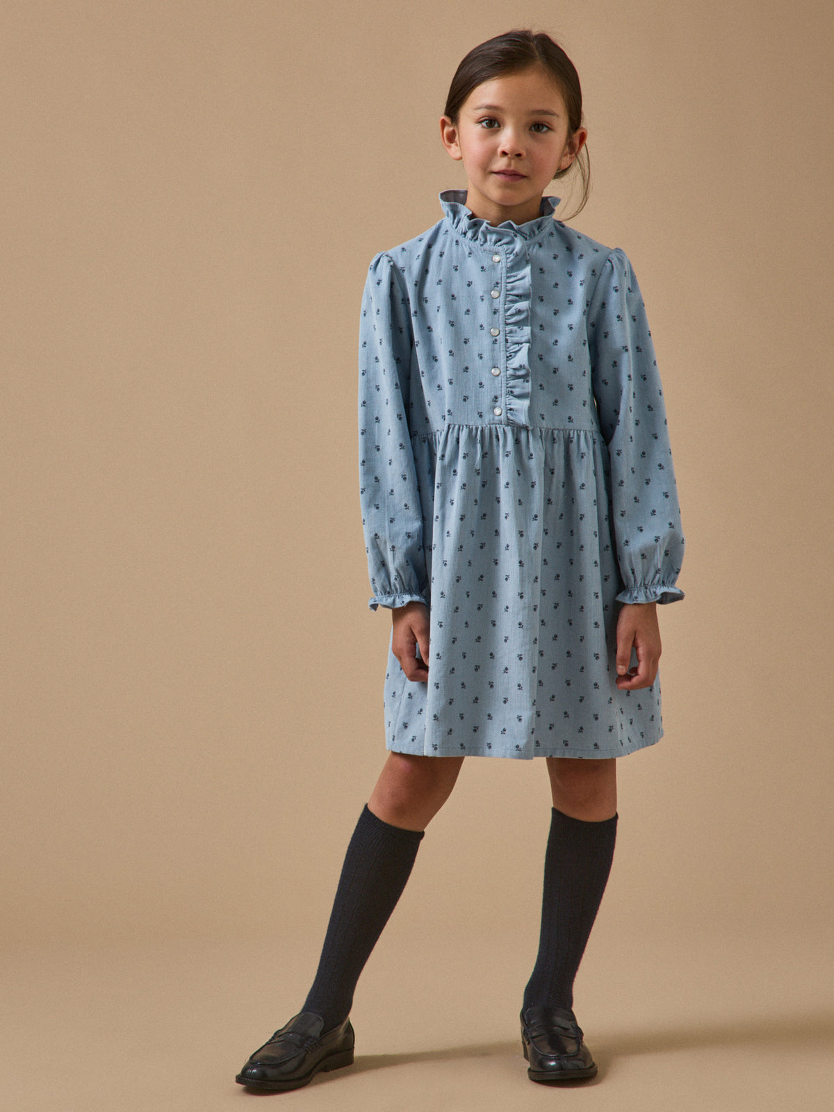 Robe imprimée en velours Fille