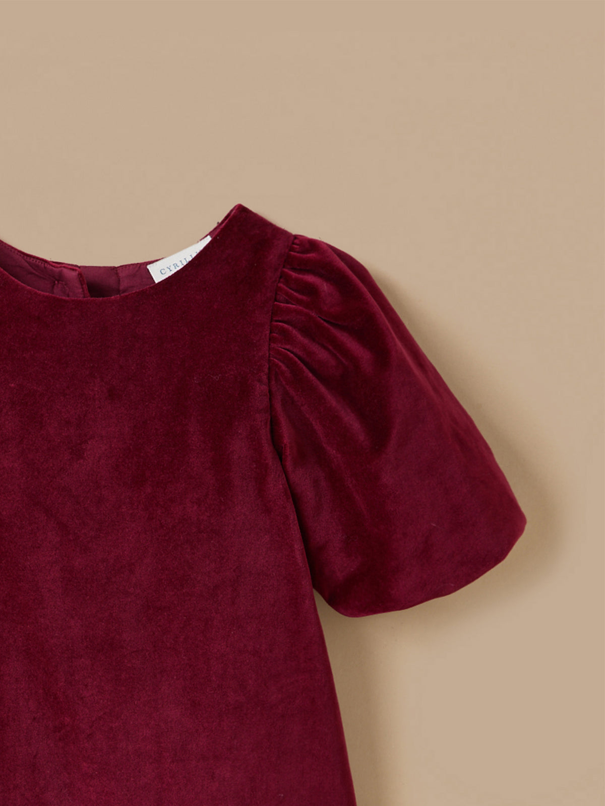 Robe panne de velours Fille
