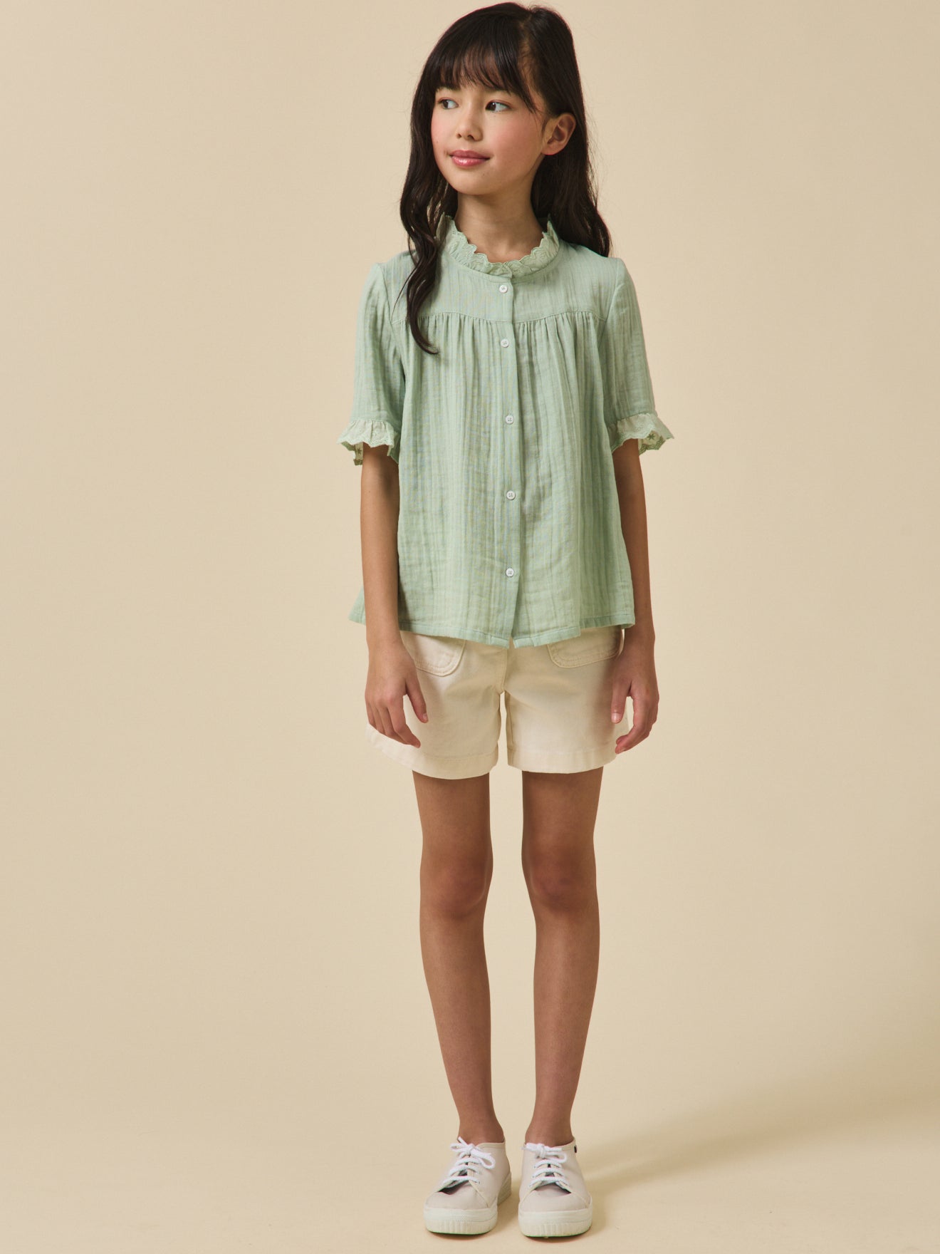 Chemise Fille en gaze - Coton biologique