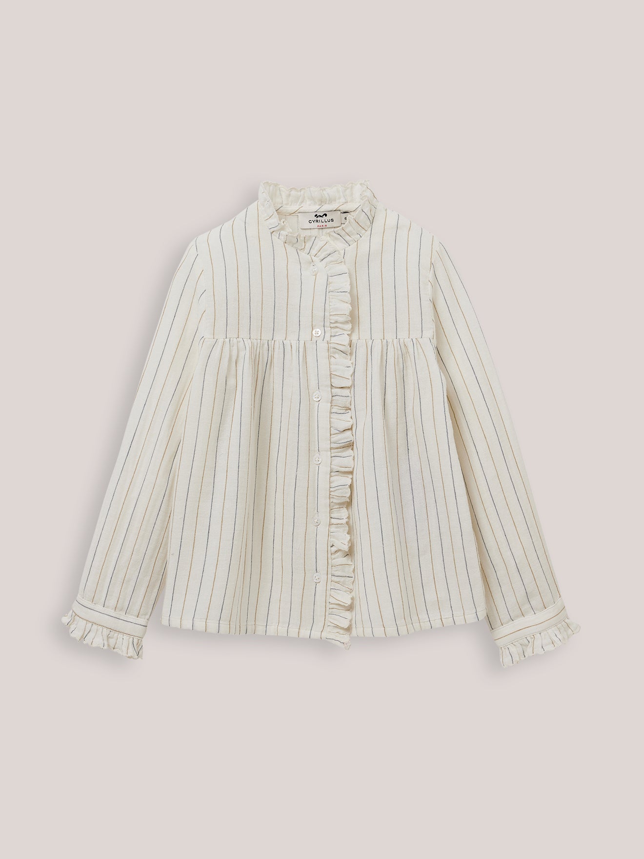 Chemise froufou Fille gaze de coton