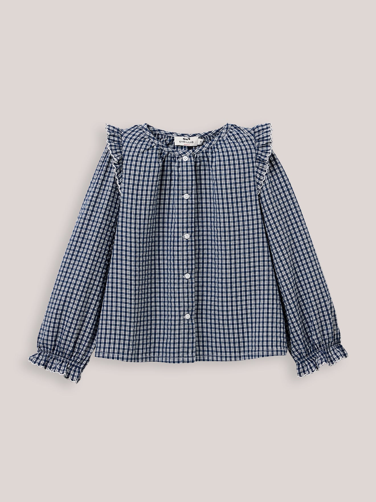 Chemise Fille à petits carreaux