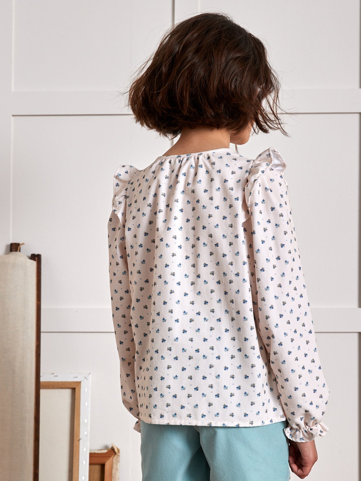 Chemise ample en velours Fille imprimé Emily