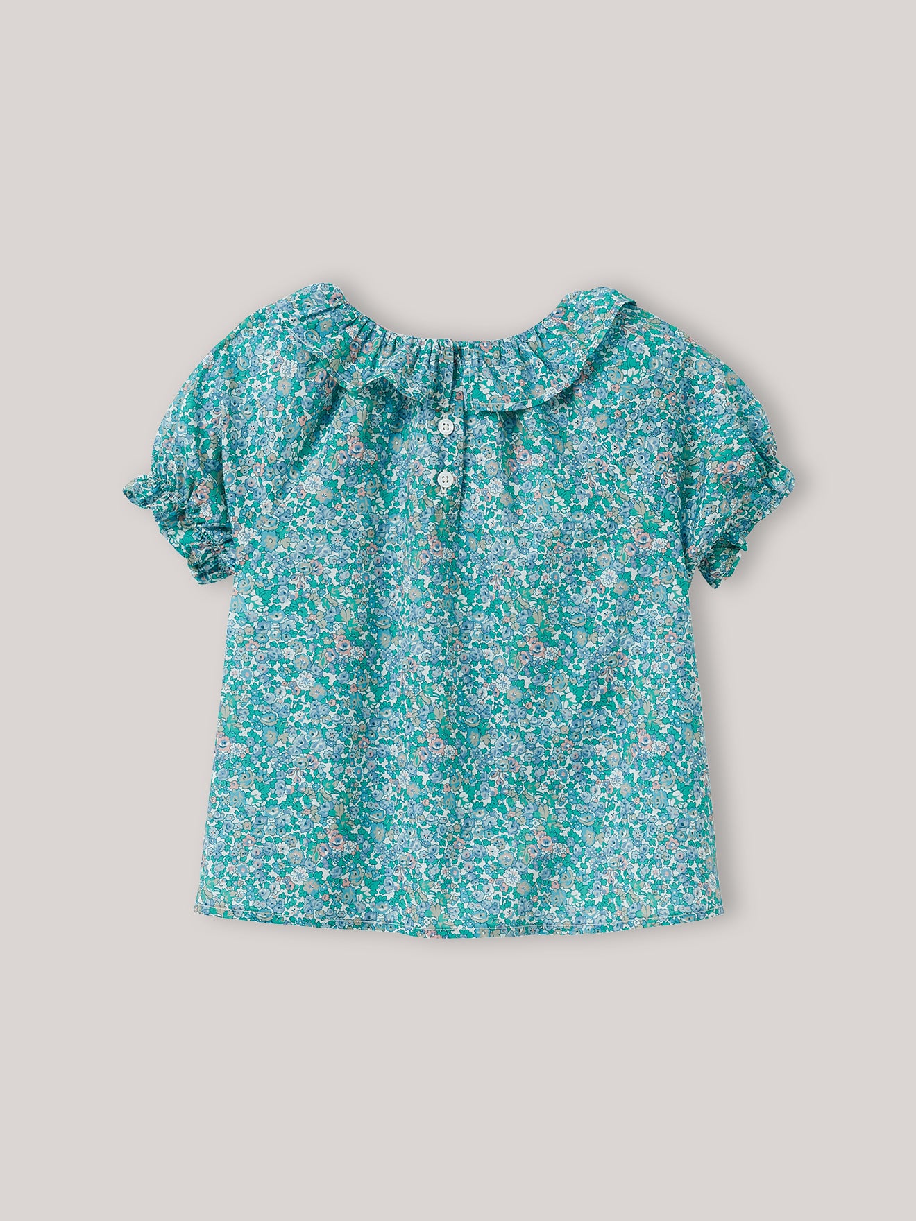 Blouse Fille col Pierrot - Tissu Liberty